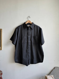 1980s Faded Black Work Shirt (Boxy L)