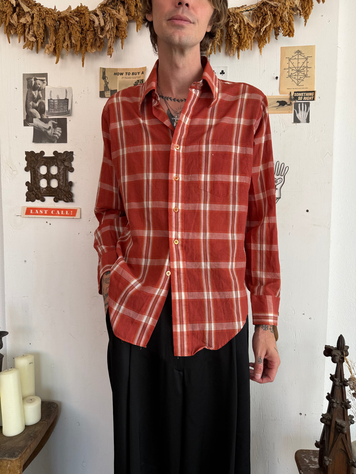 1980s Plaid Shirt