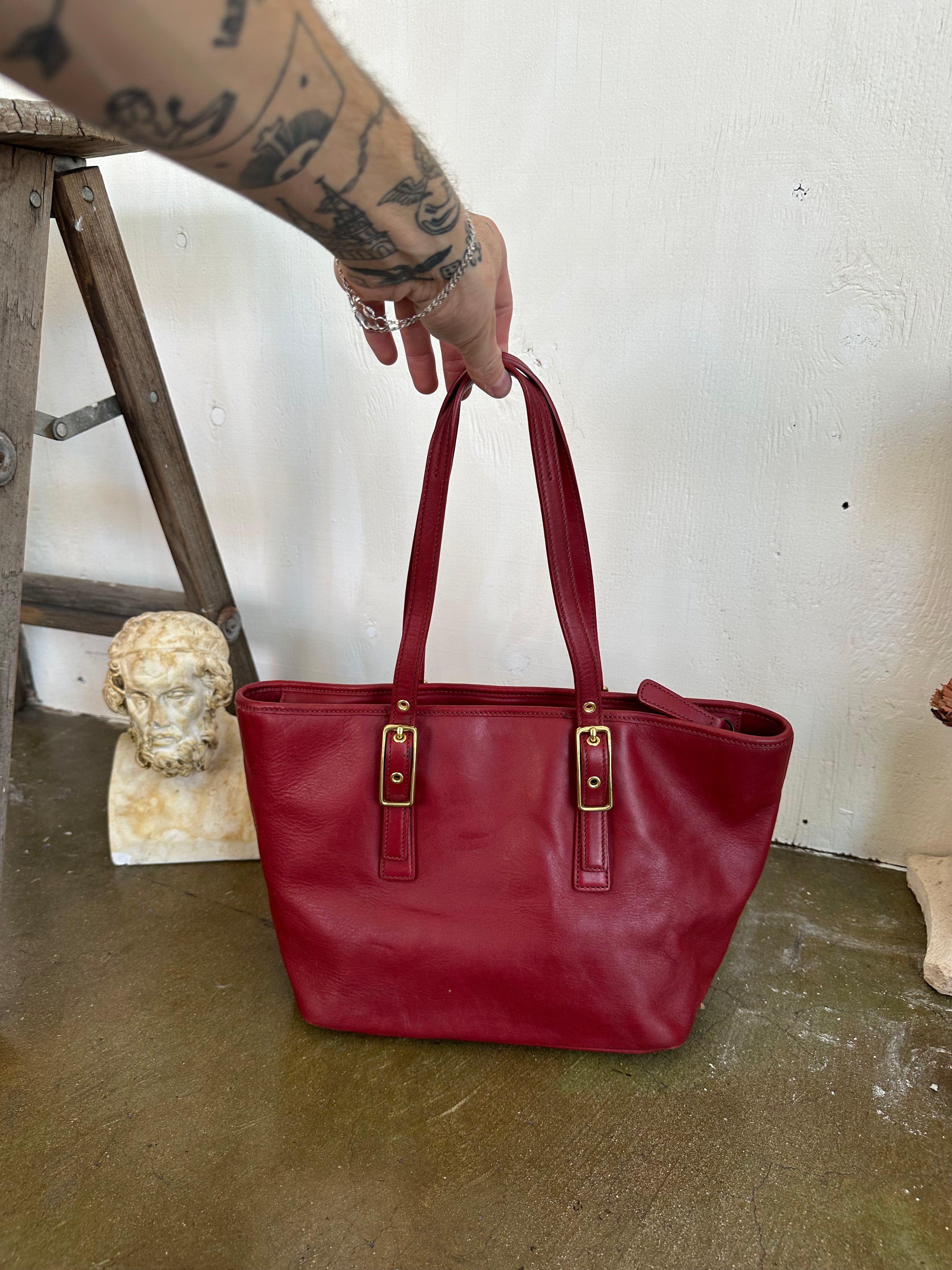 Red Coach Handbag