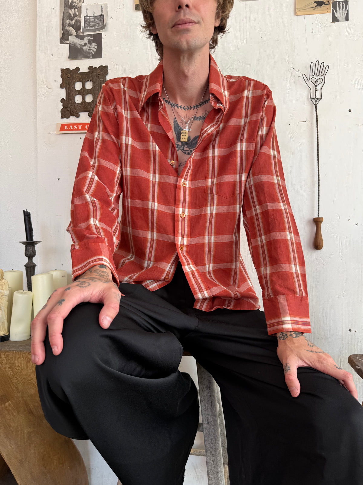 1980s Plaid Shirt