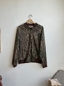 1970s RealTree Camo Bomber Sweater/Jacket (Boxy M)