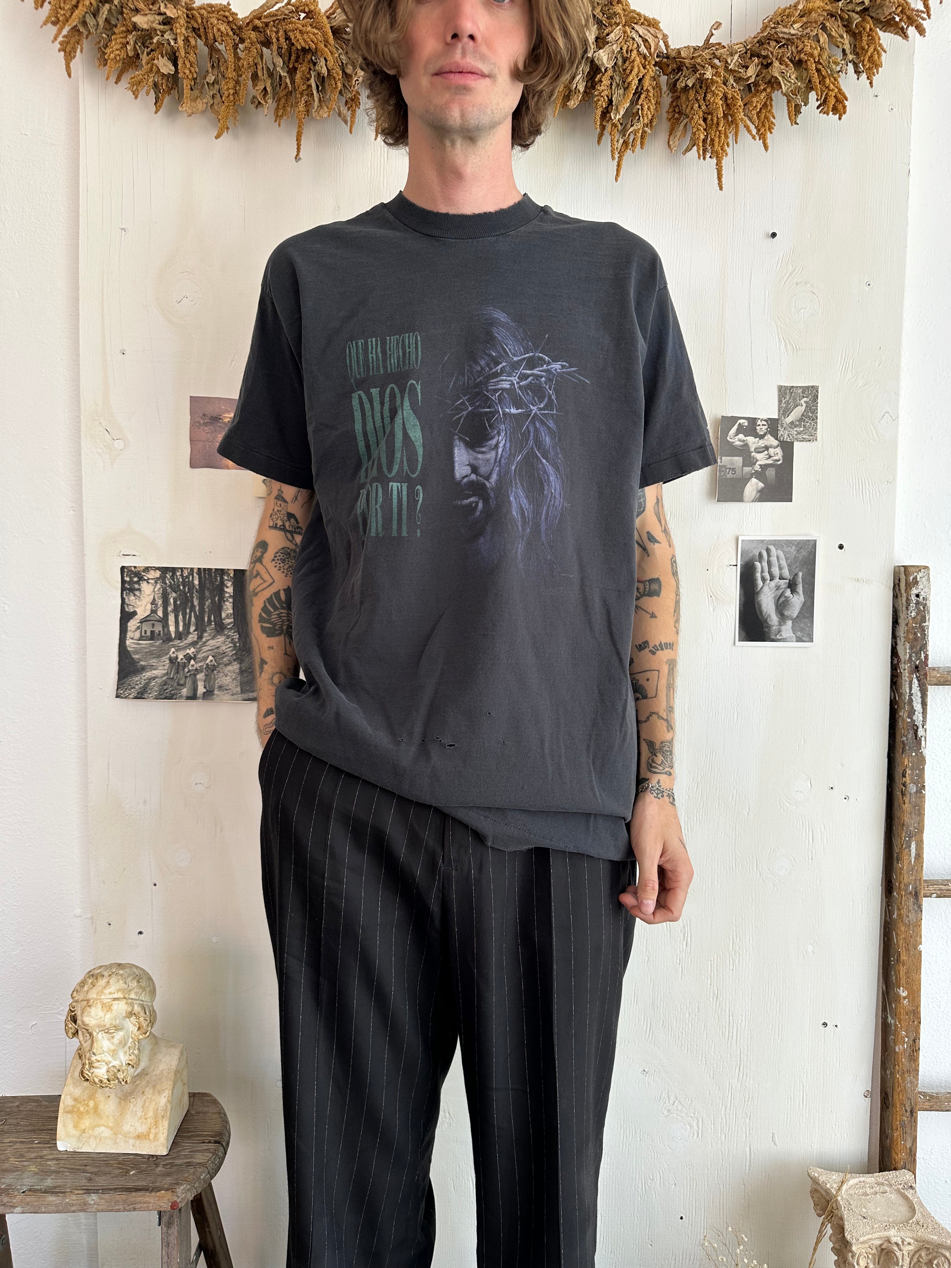 1990s Faded Jesus T-Shirt (XL)