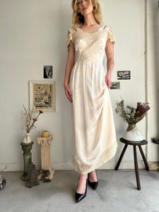 1940s Pastel Rayon Slip (S/M)