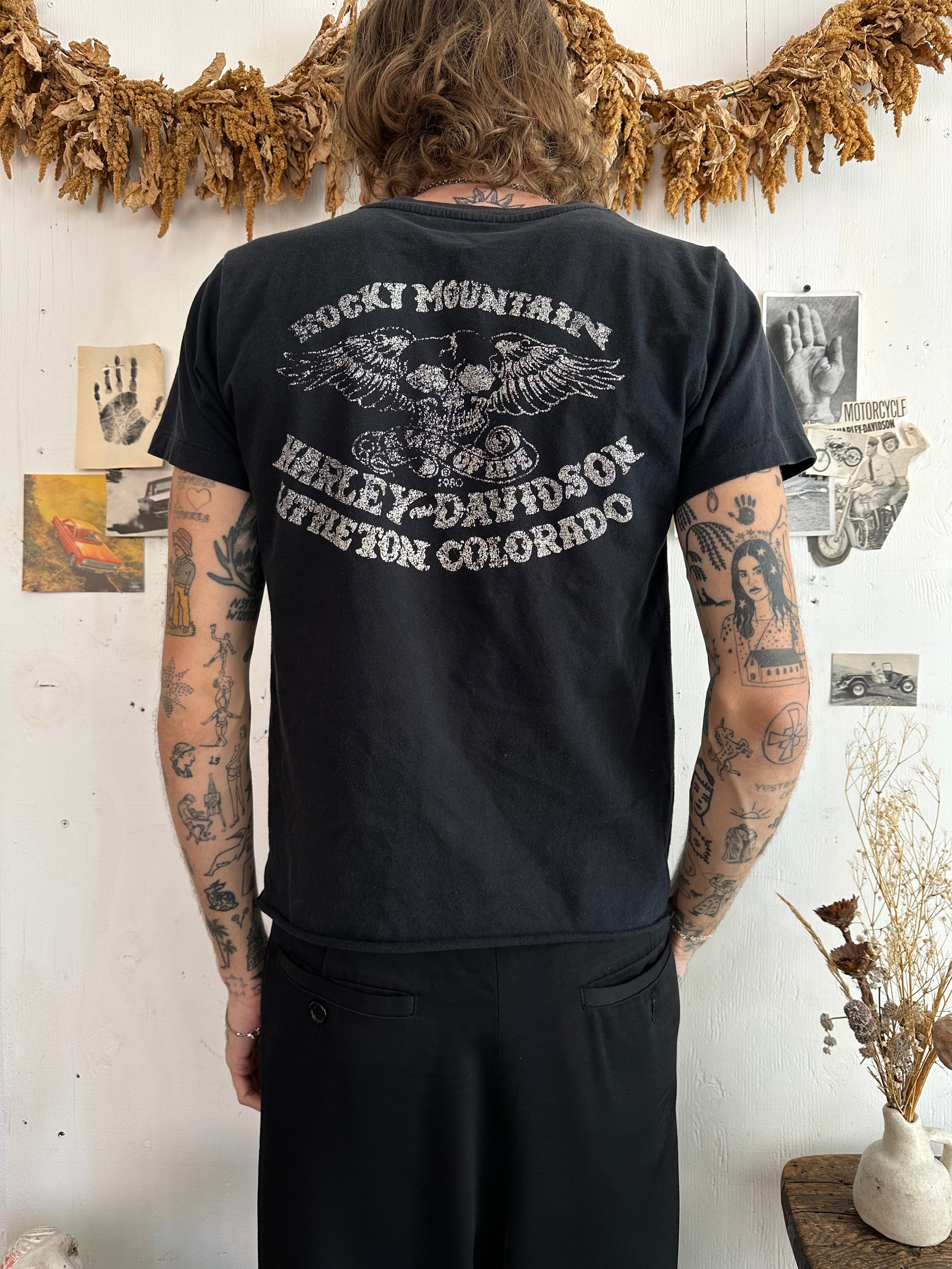 1980s Harley Japanese Motorcycle Repair Kit T-Shirt (M)