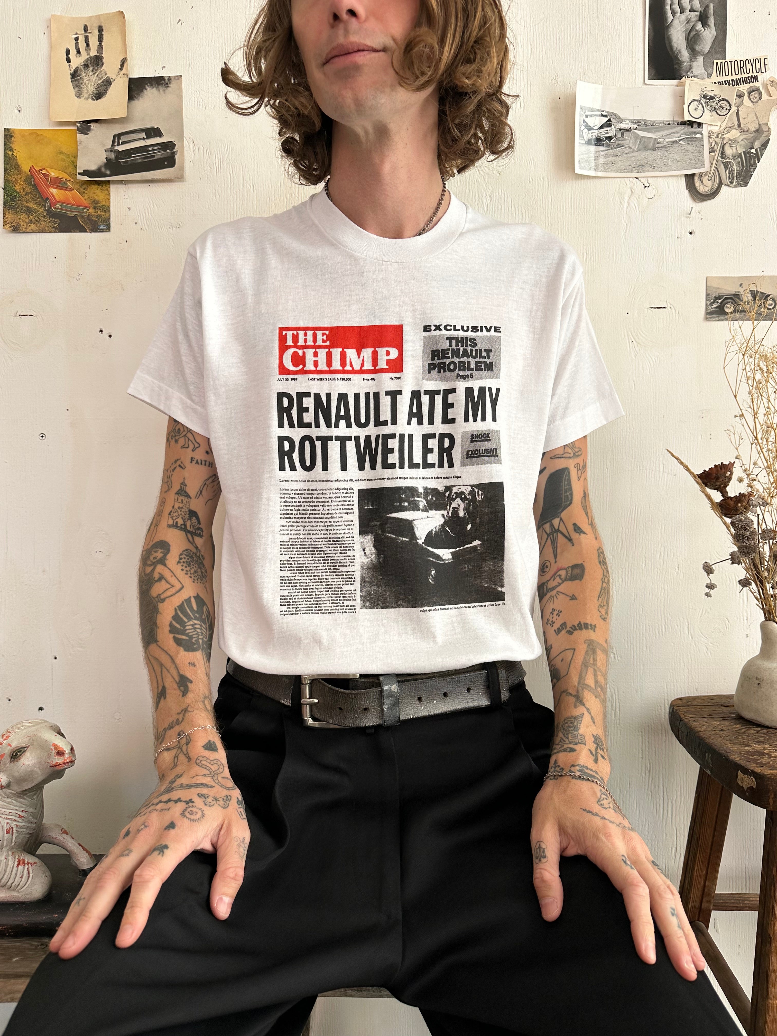 1989 Renault Ate My Rottweiler Tee (M/L)