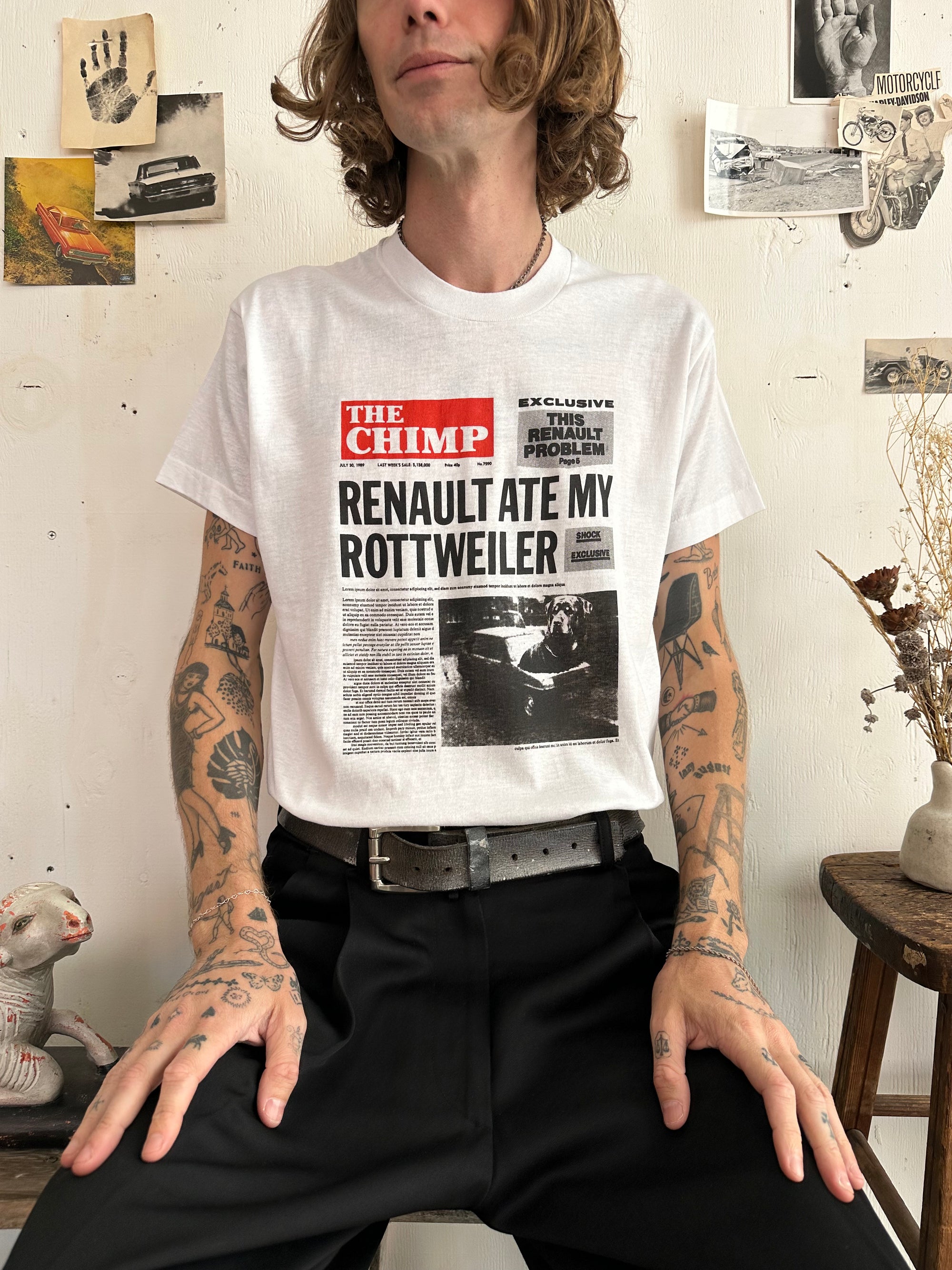 1989 Renault Ate My Rottweiler Tee
