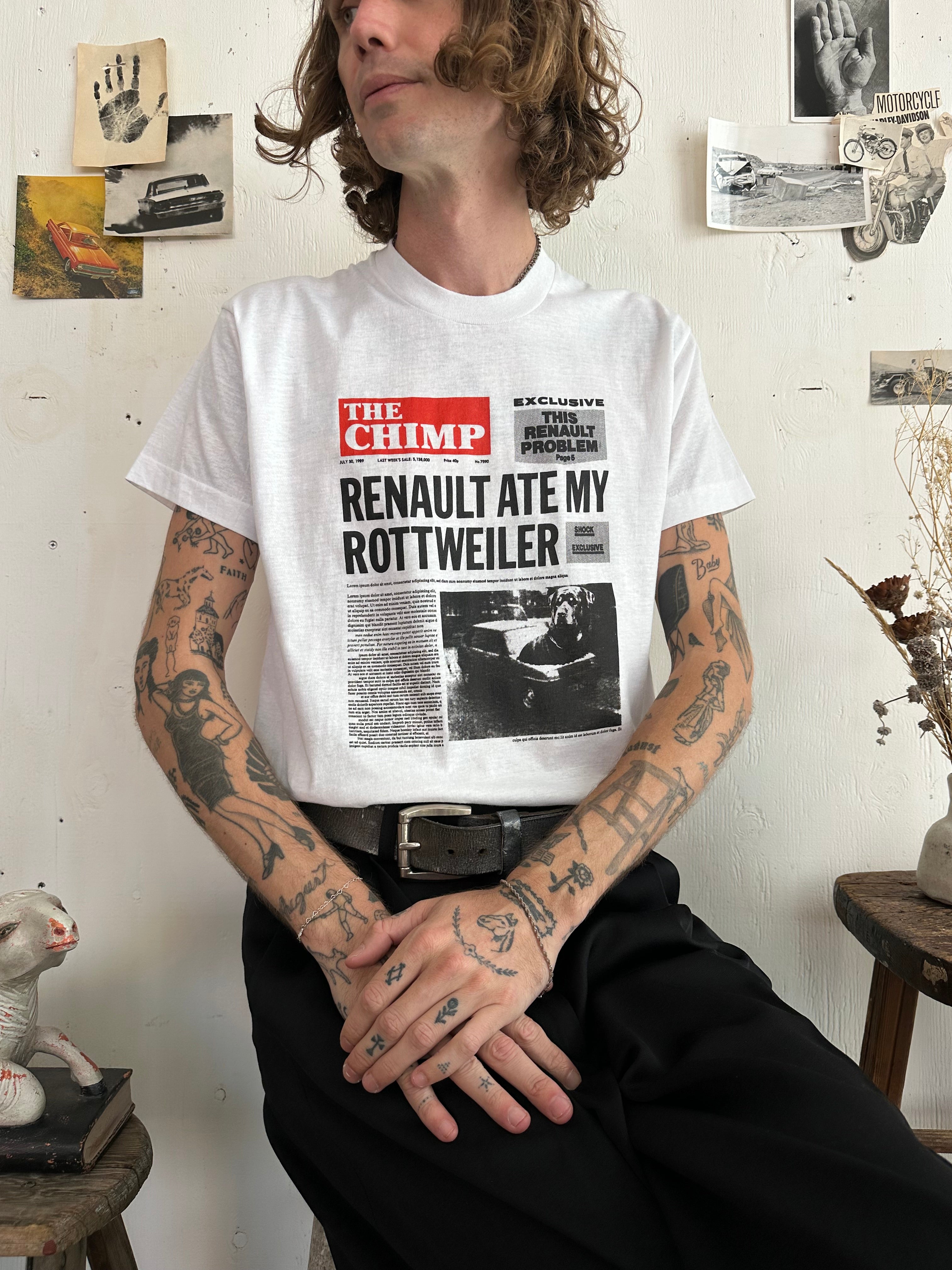 1989 Renault Ate My Rottweiler Tee (M/L)