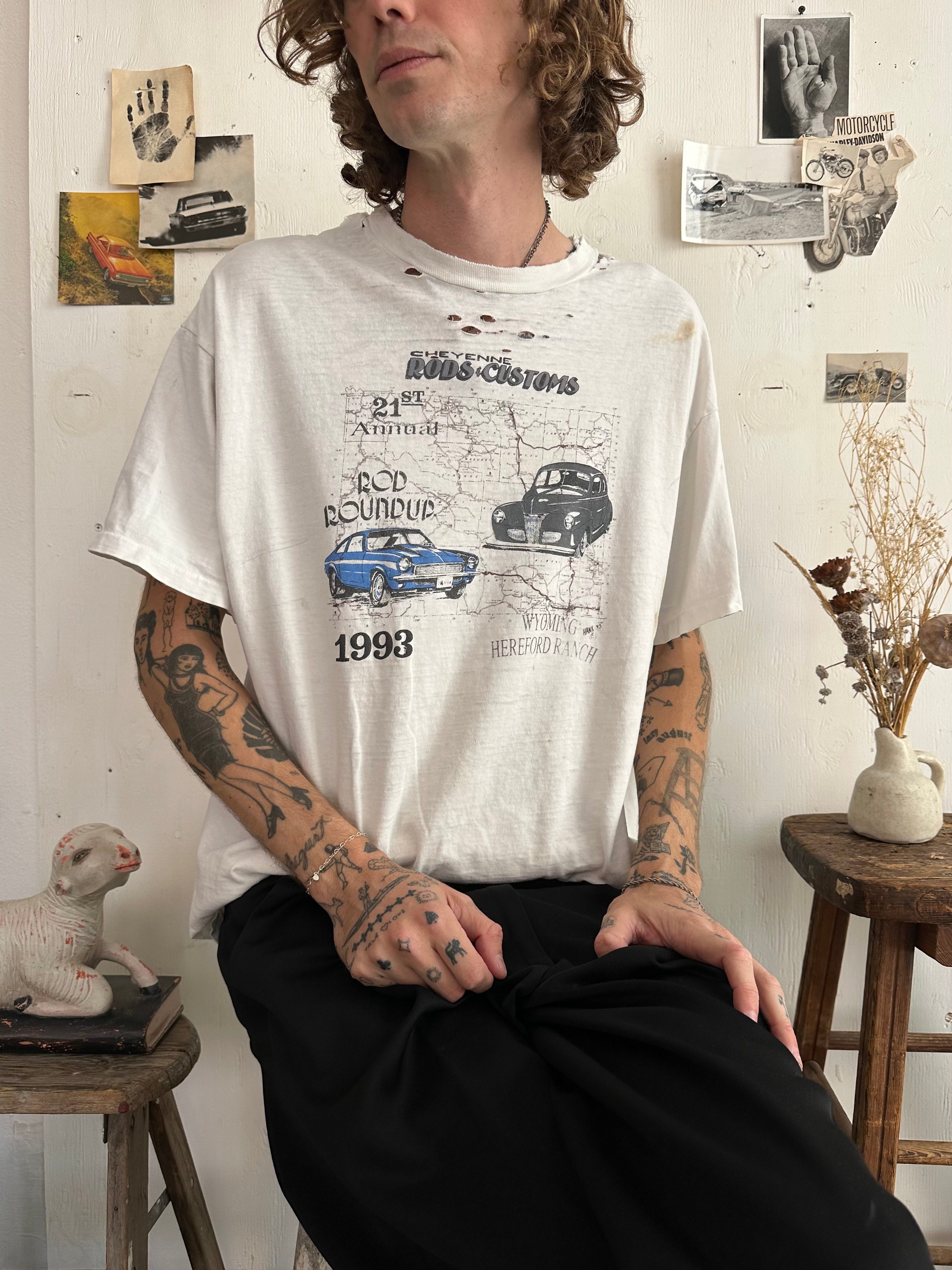 1993 Thrashed Hot Rod Roundup T-Shirt (XL)
