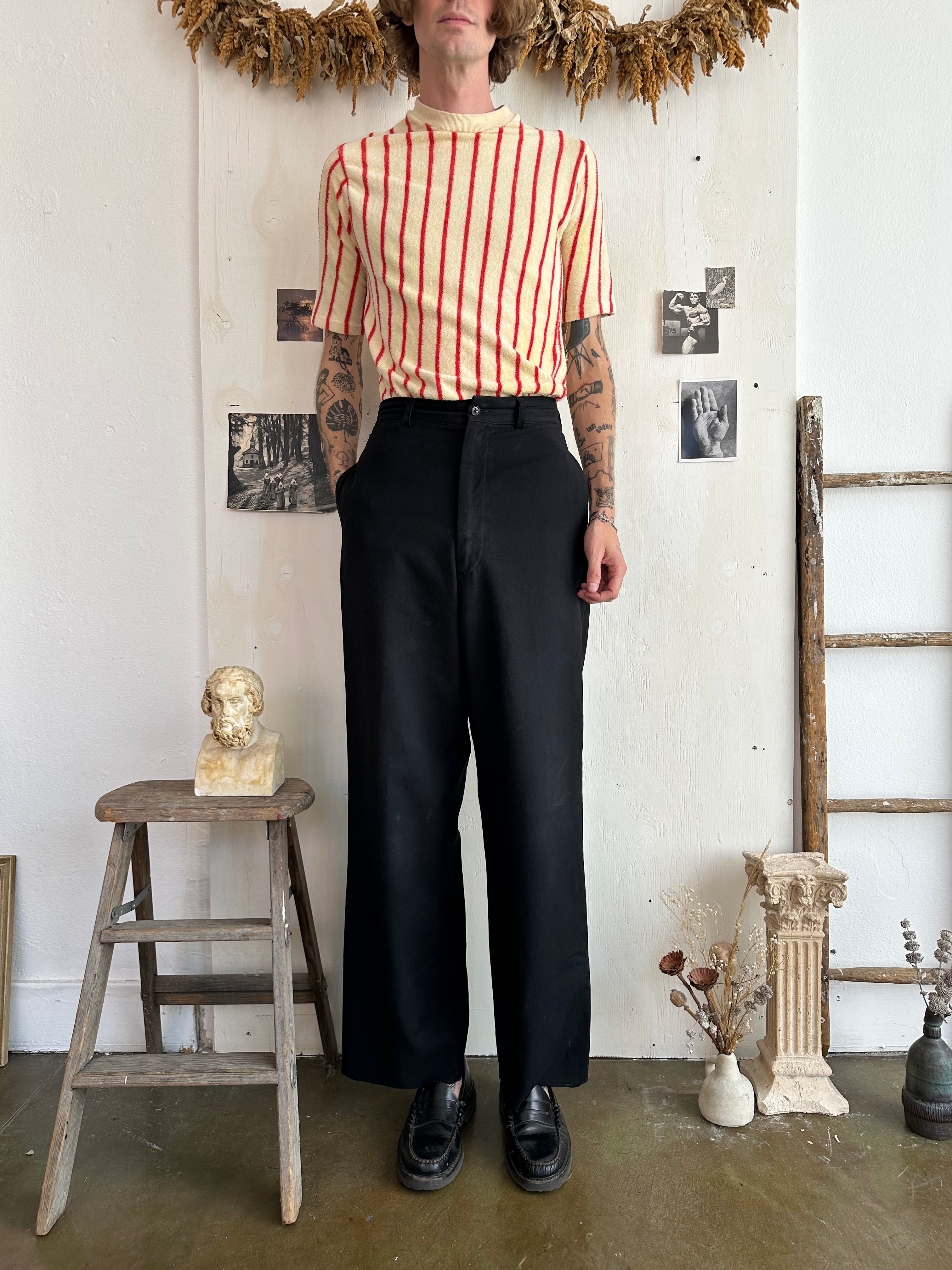 1960s Striped French Terry T-Shirt (M/L)