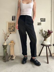 1980s Well-Worn Black Women’s Trousers (35 x 26)