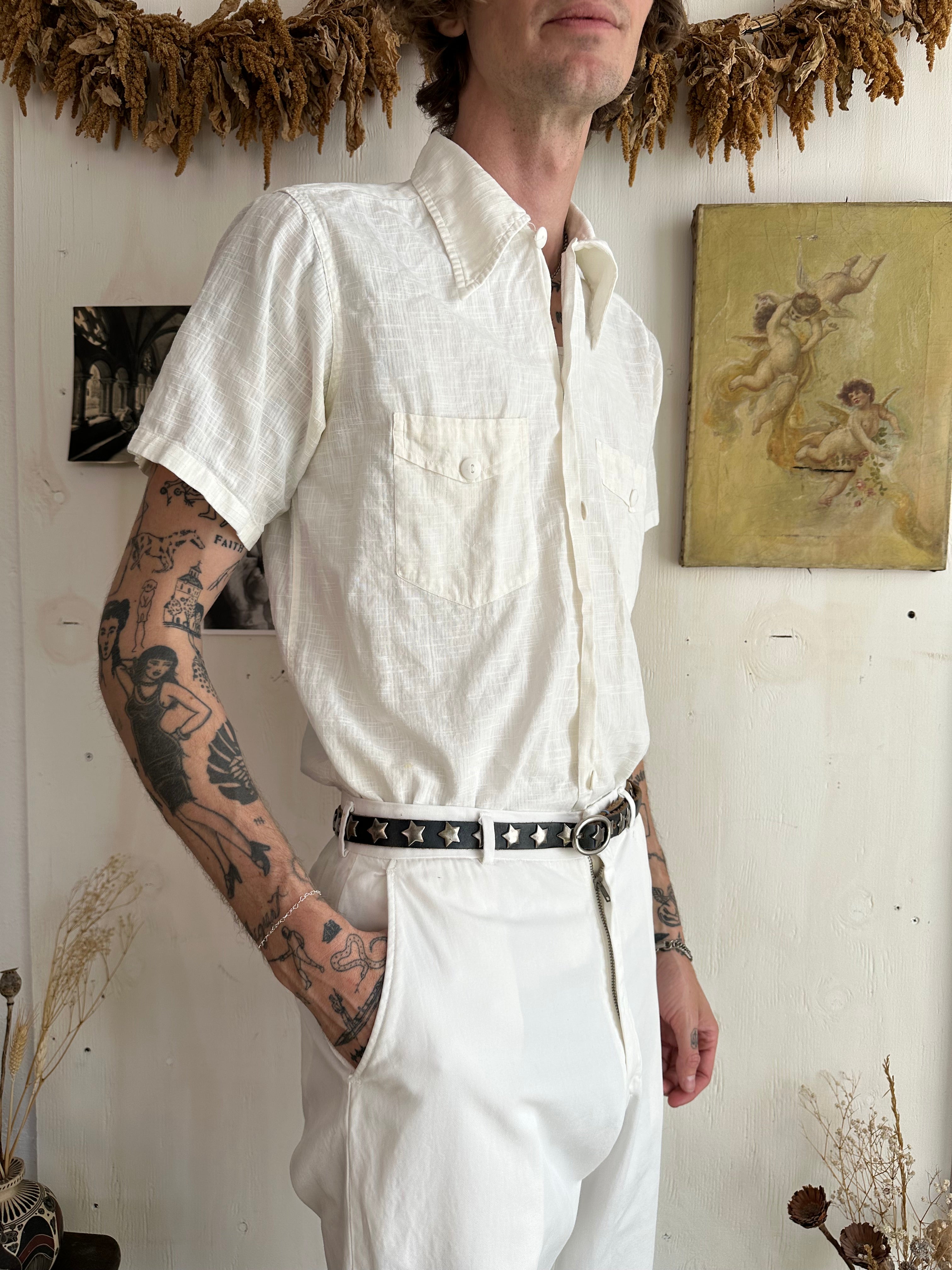 1970s Loyal Craft Cotton Button Up (M)