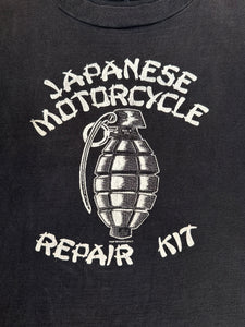 1990s Thrashed Japanese Motorcycle Repair Kit Tee (Boxy S)