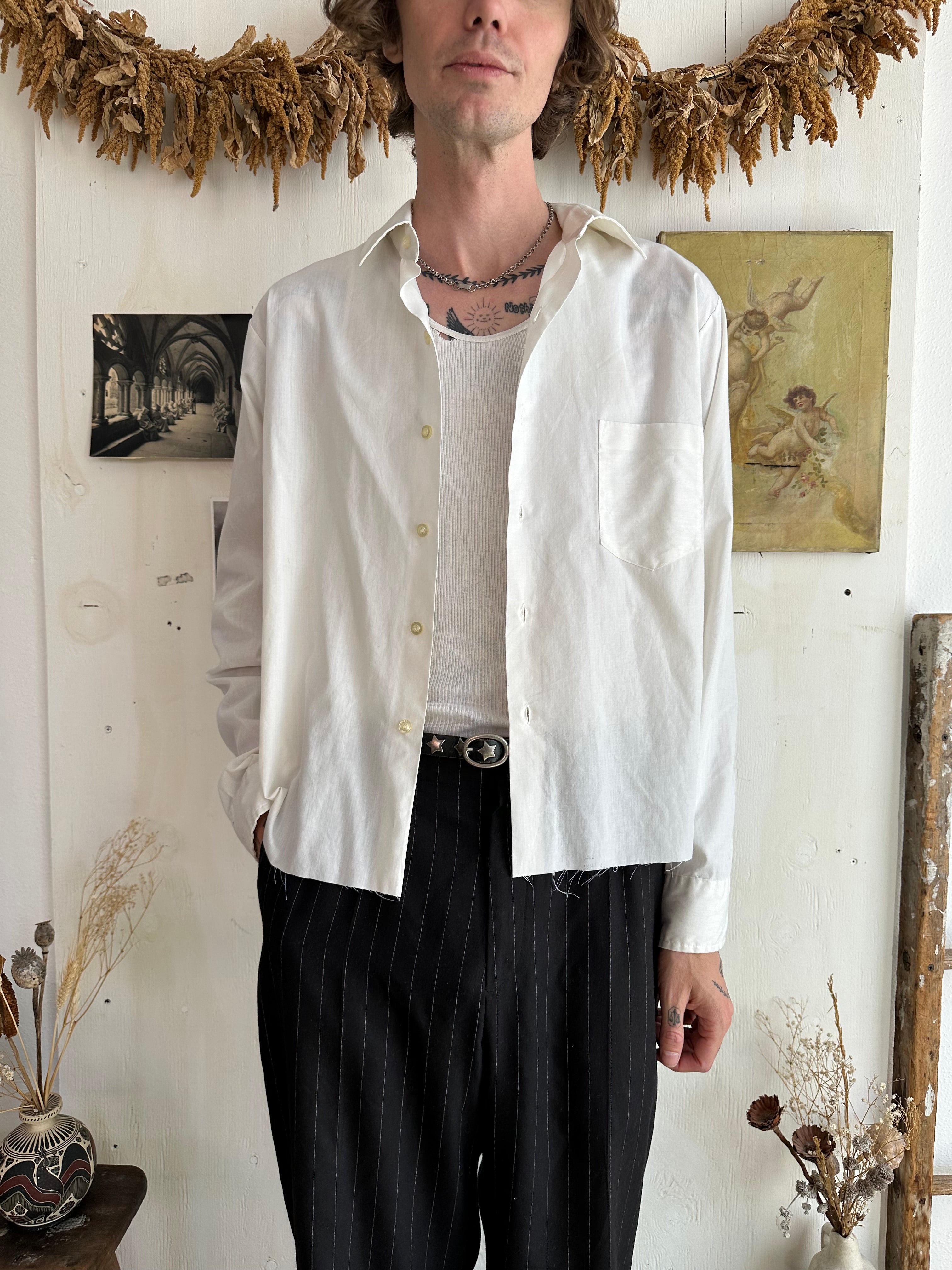 1960s Chopped Towncraft Button Up (Boxy M)