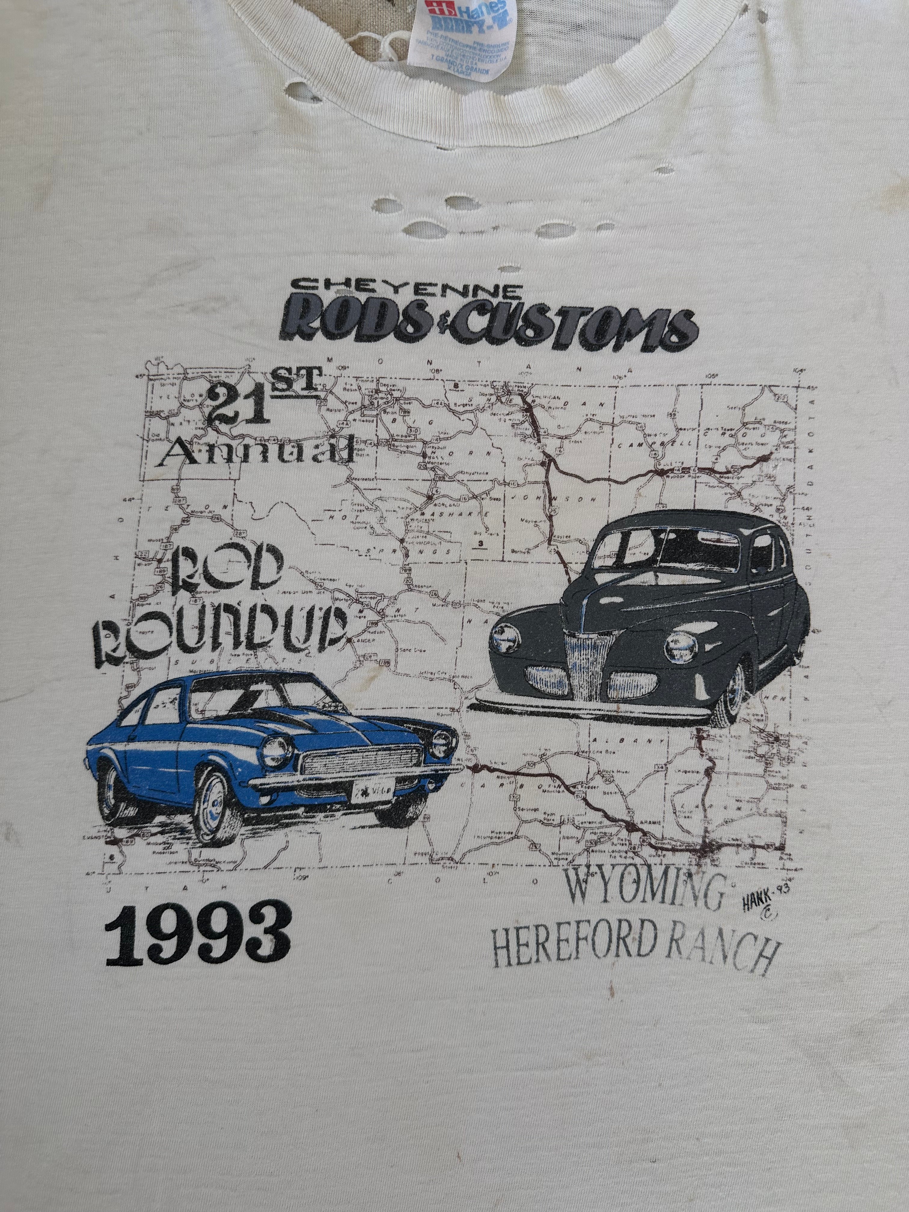 1993 Thrashed Hot Rod Roundup T-Shirt (XL)
