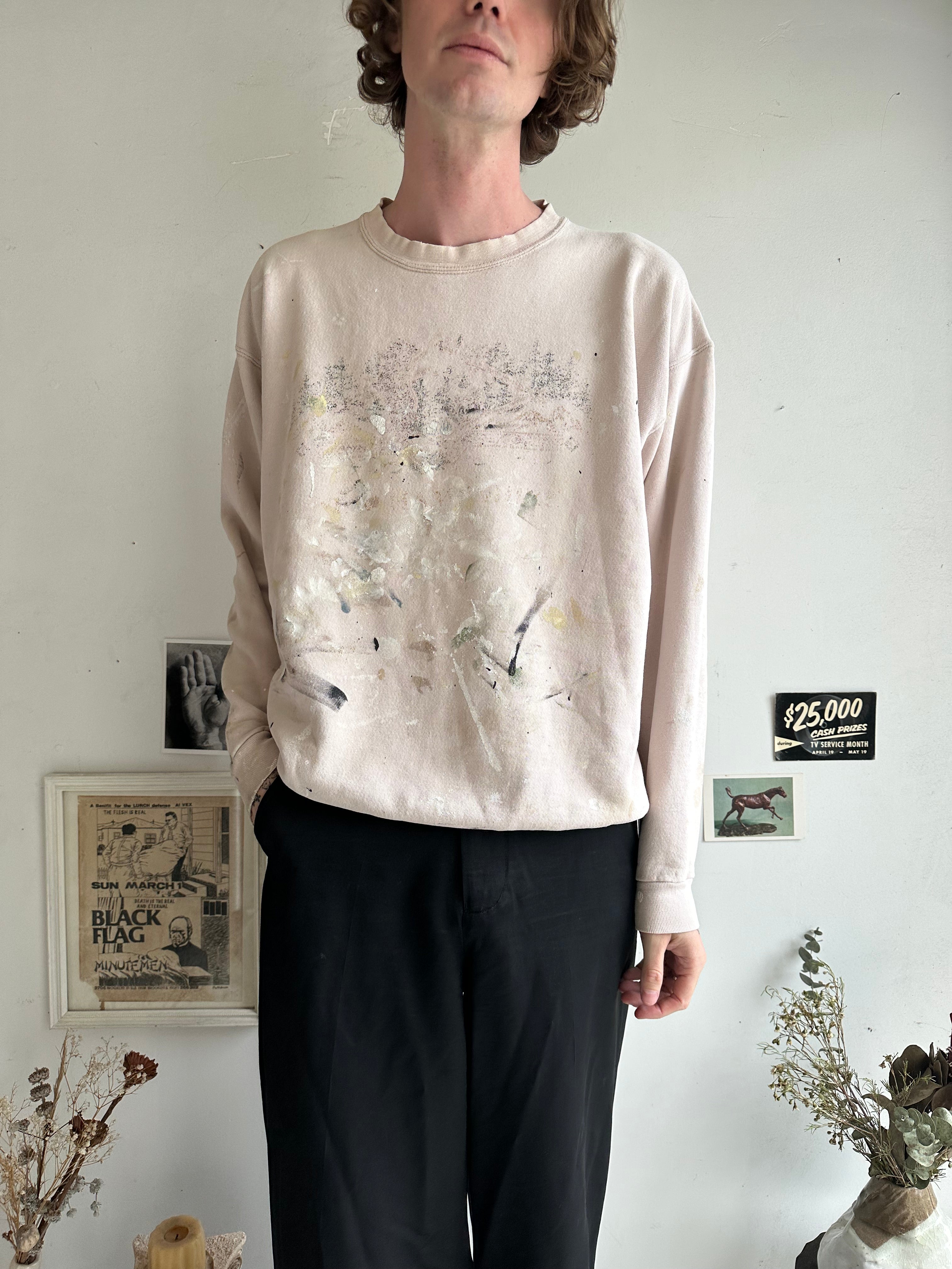 1990s Oneida Paint-Splattered Sweatshirt (XL)