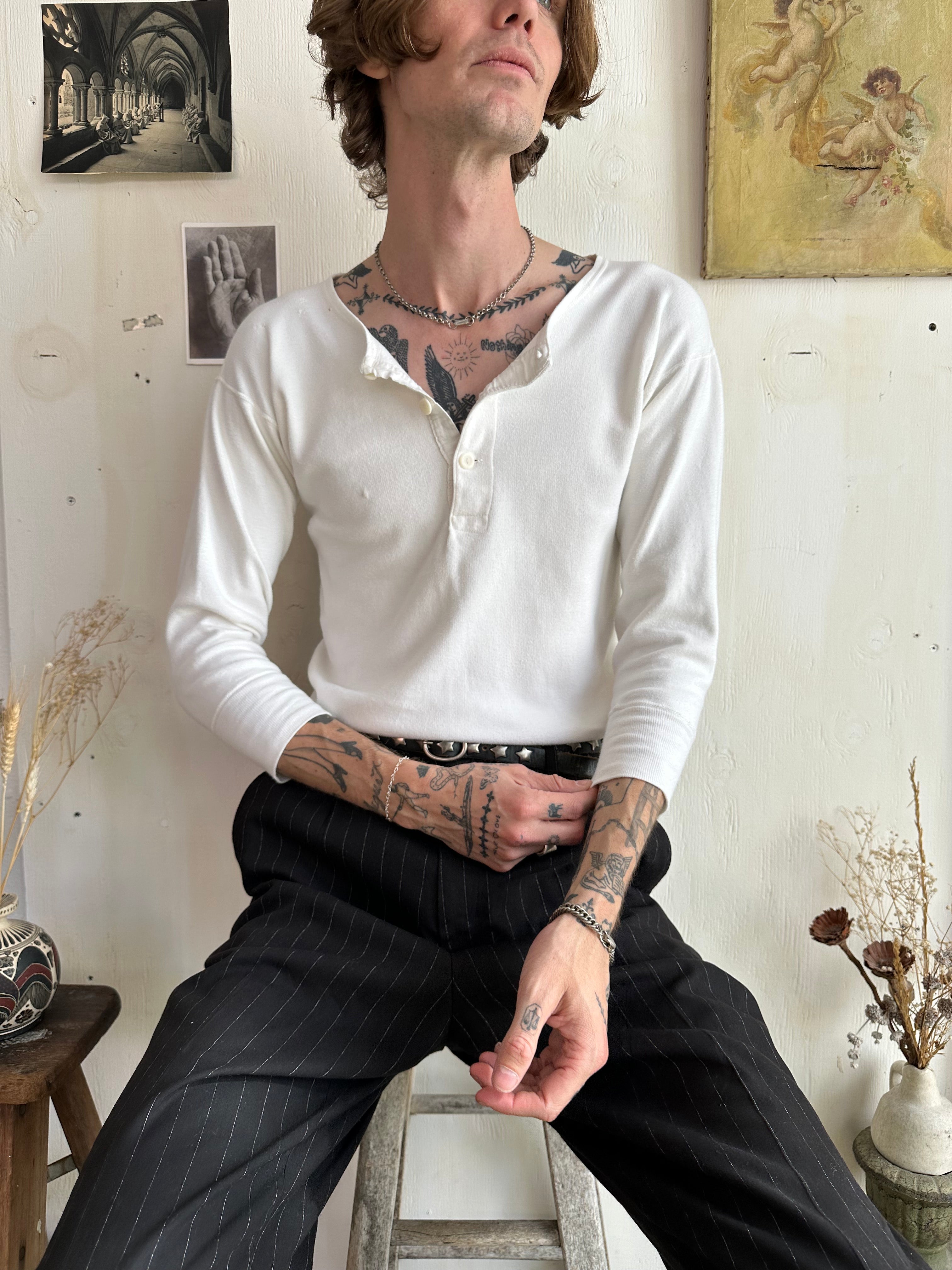 1960s Well Worn Henley (S/M)