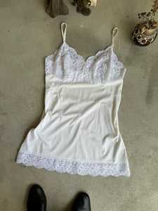 1980s Floral Mini Slip (S/M)