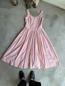 1990s Pleated Pink Dress (M/L)