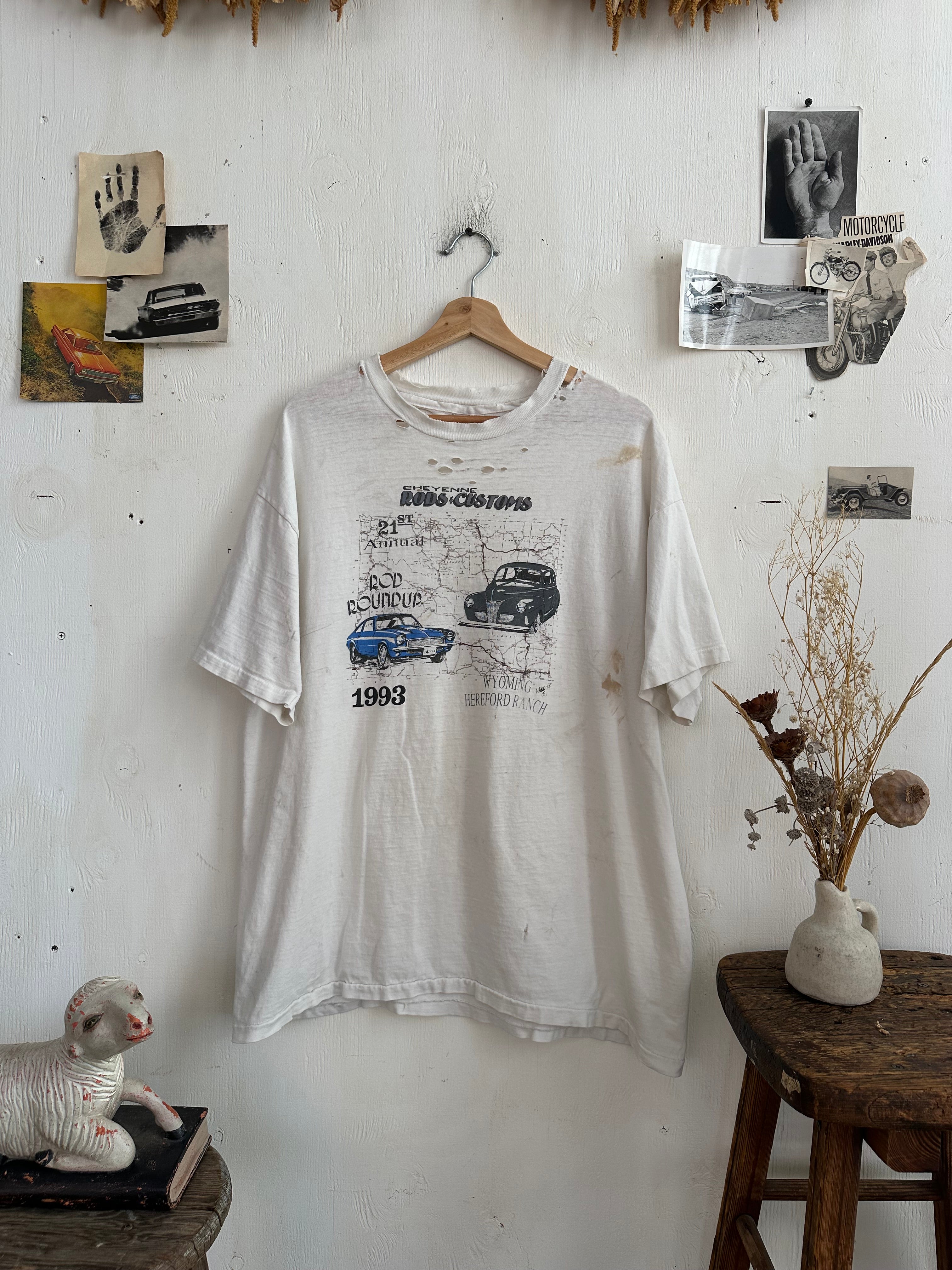 1993 Thrashed Hot Rod Roundup T-Shirt (XL)