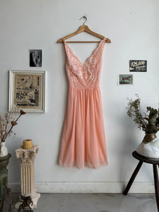 1980s Sheer Pink Dress (S)