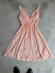 1980s Sheer Pink Dress (S)