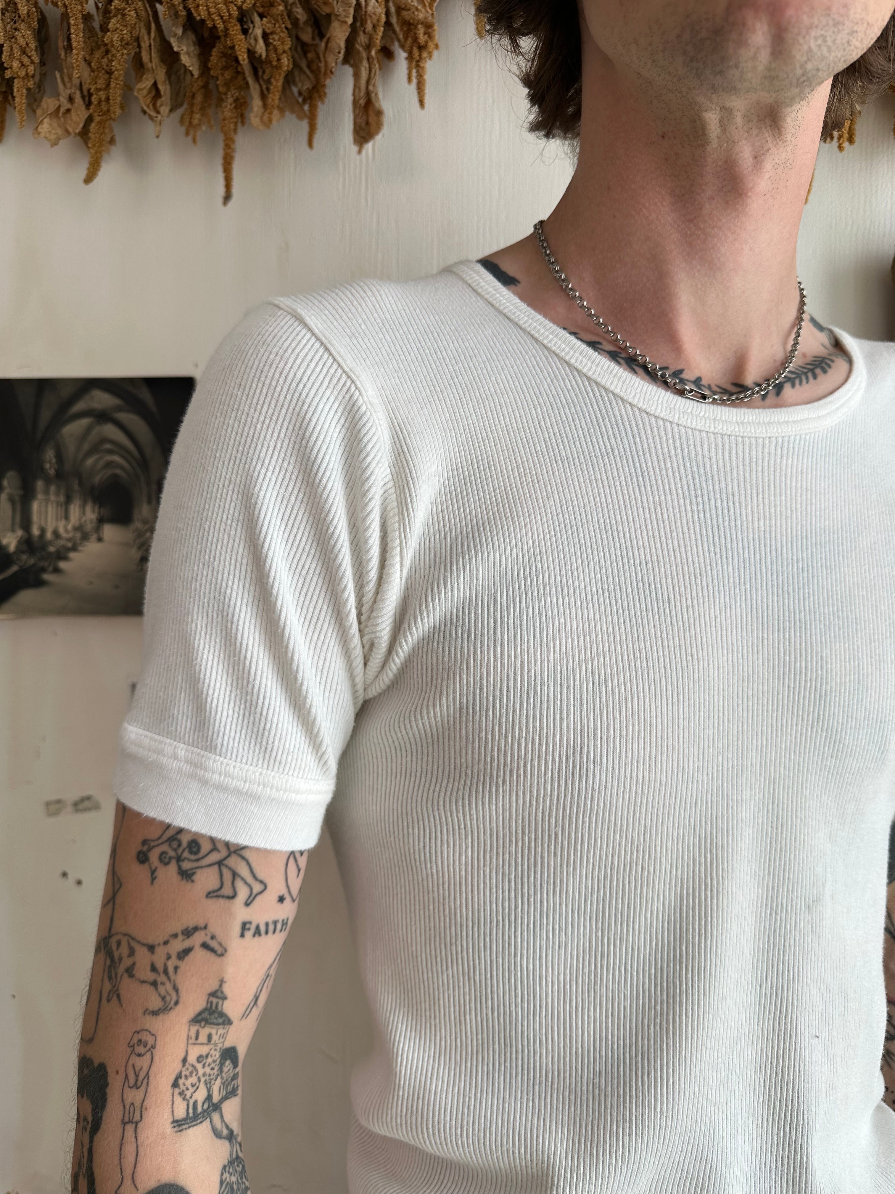1970s Euro Ribbed Tee (S)