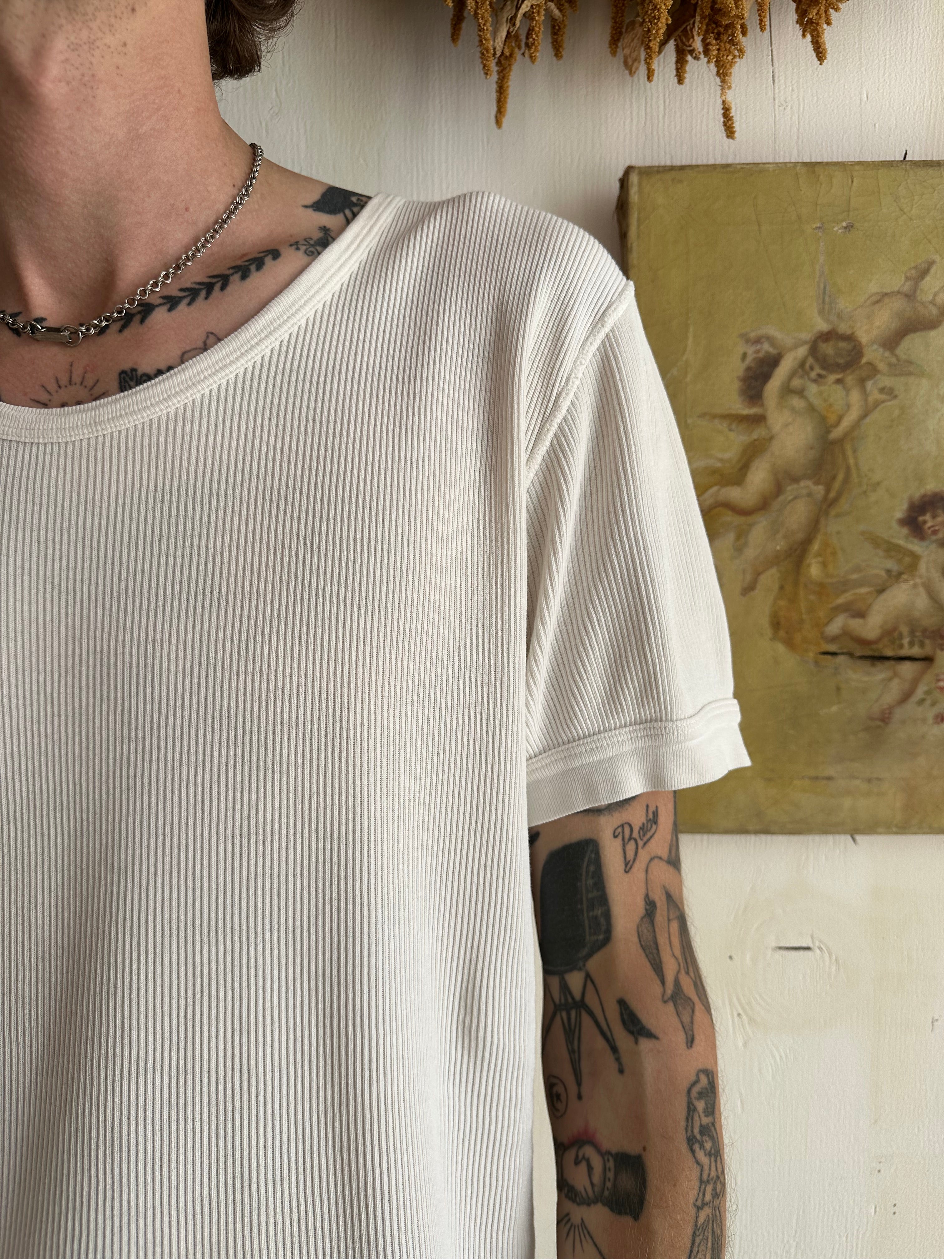 1960s Euro Chopped Ribbed Shirt (L/XL)