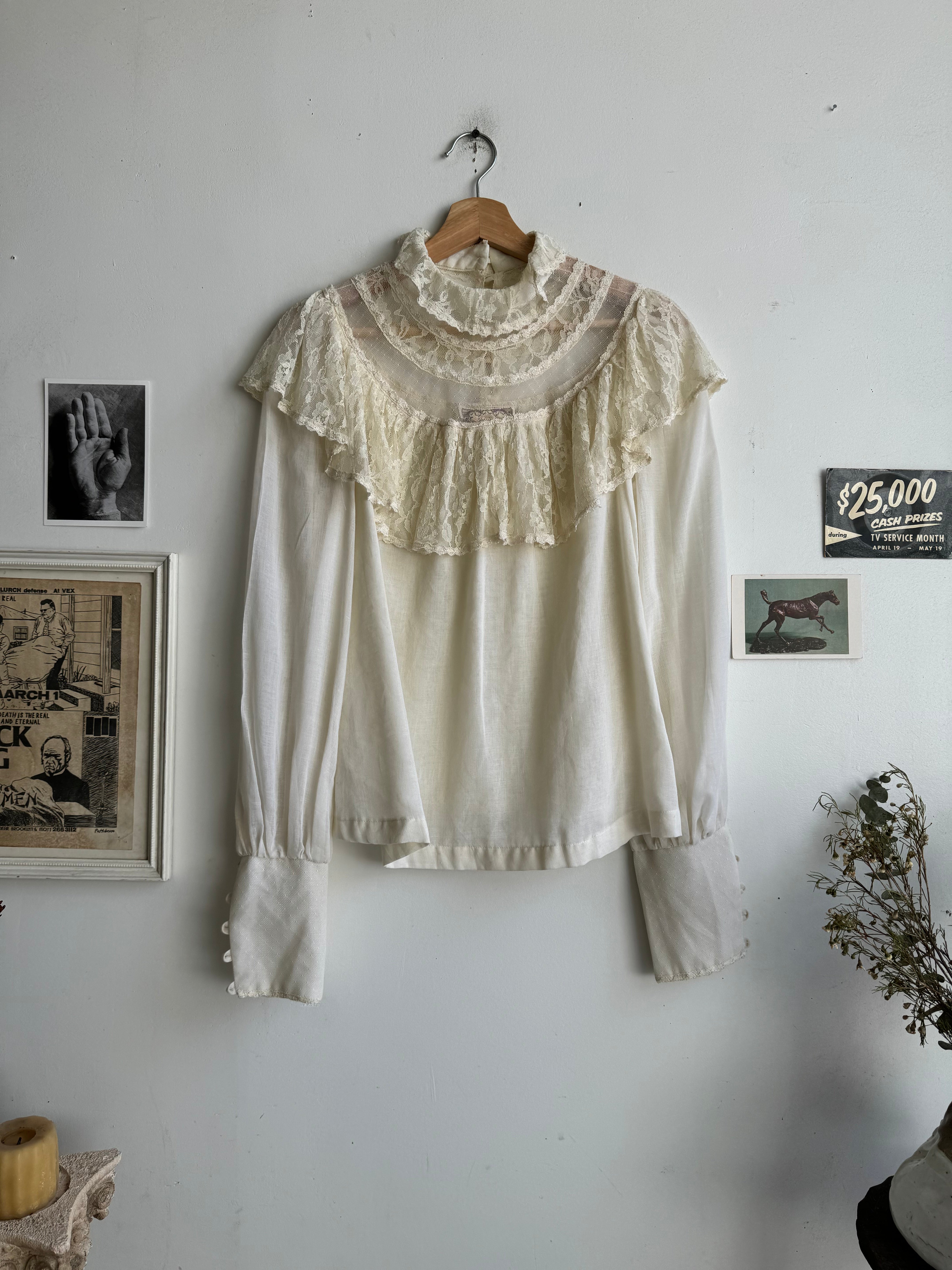 1970s Gunne Sax Blouse (M)