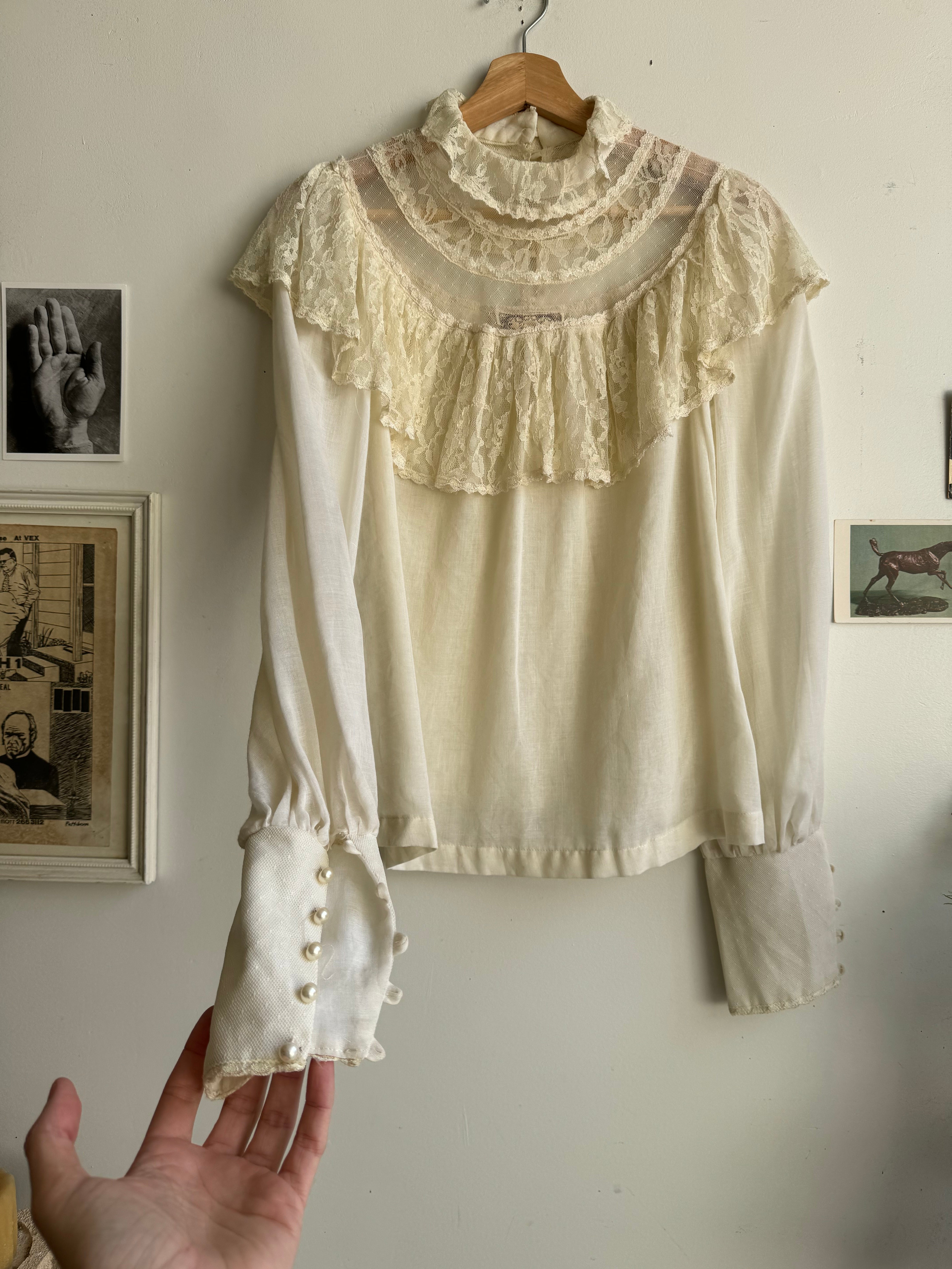 1970s Gunne Sax Blouse (M)