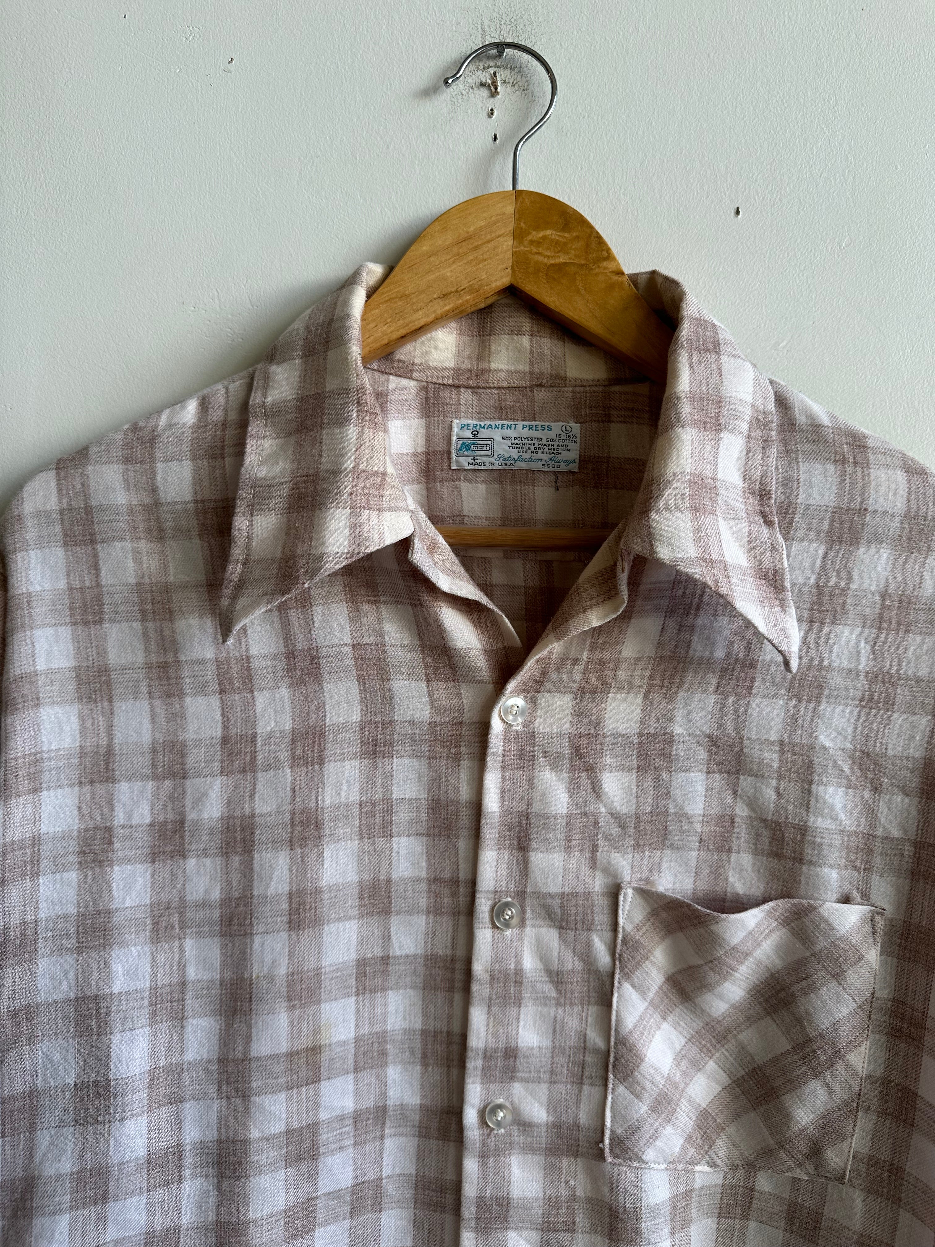 1970s Well-Worn Light Soft Brushed Flannel (XL)