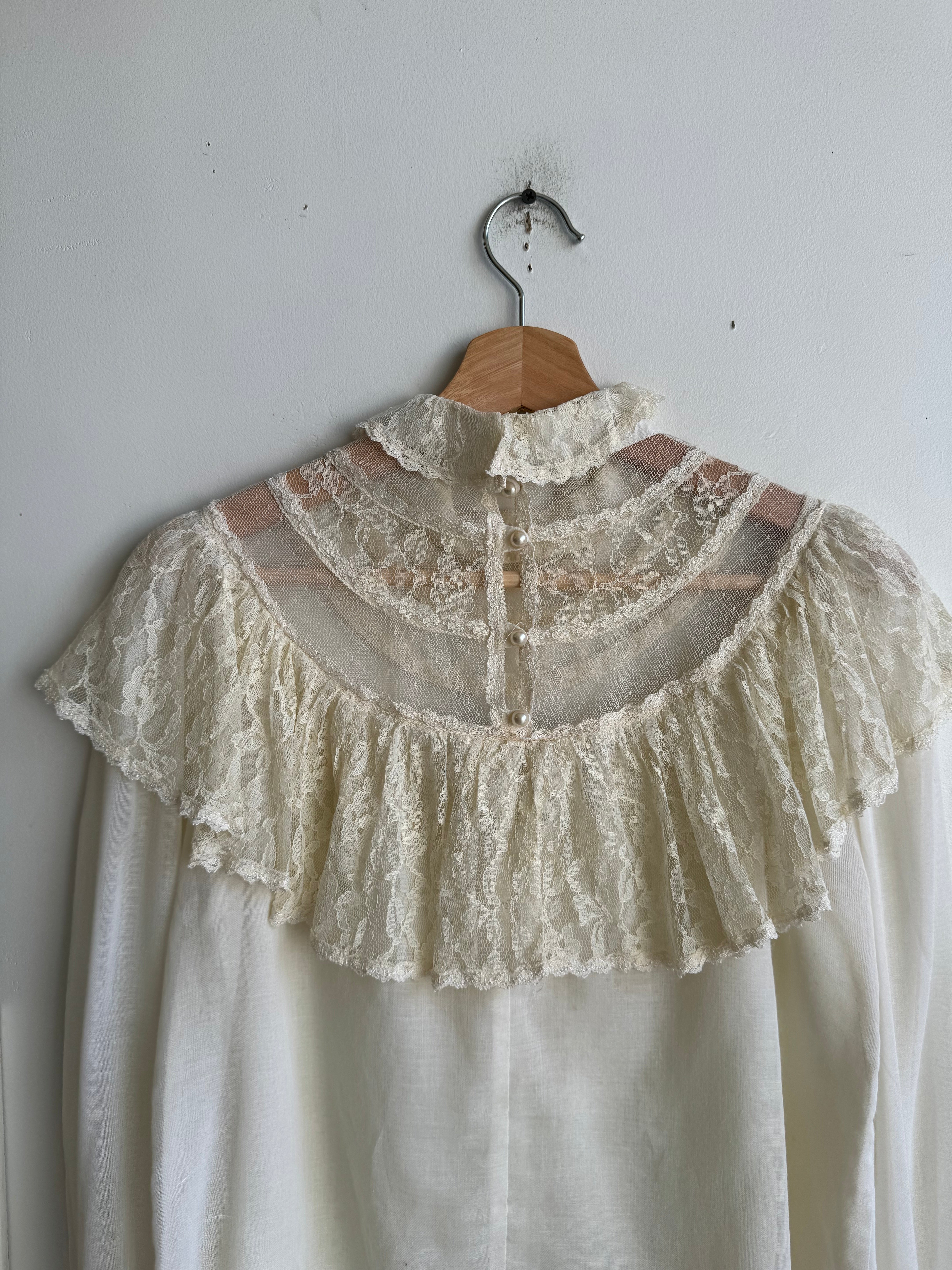 1970s Gunne Sax Blouse (M)