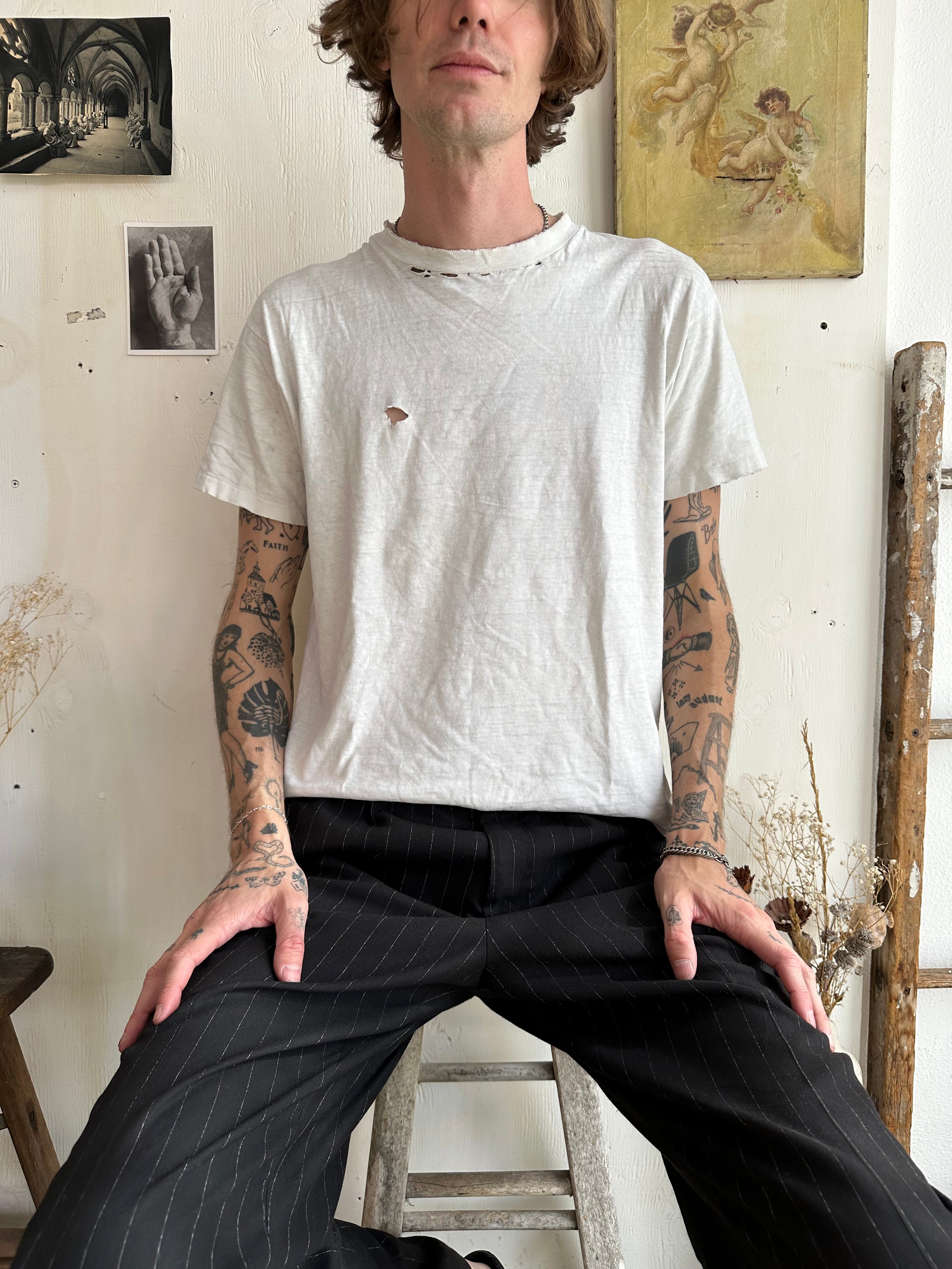 1980s Thrashed Hanes Beefy Tee (M)