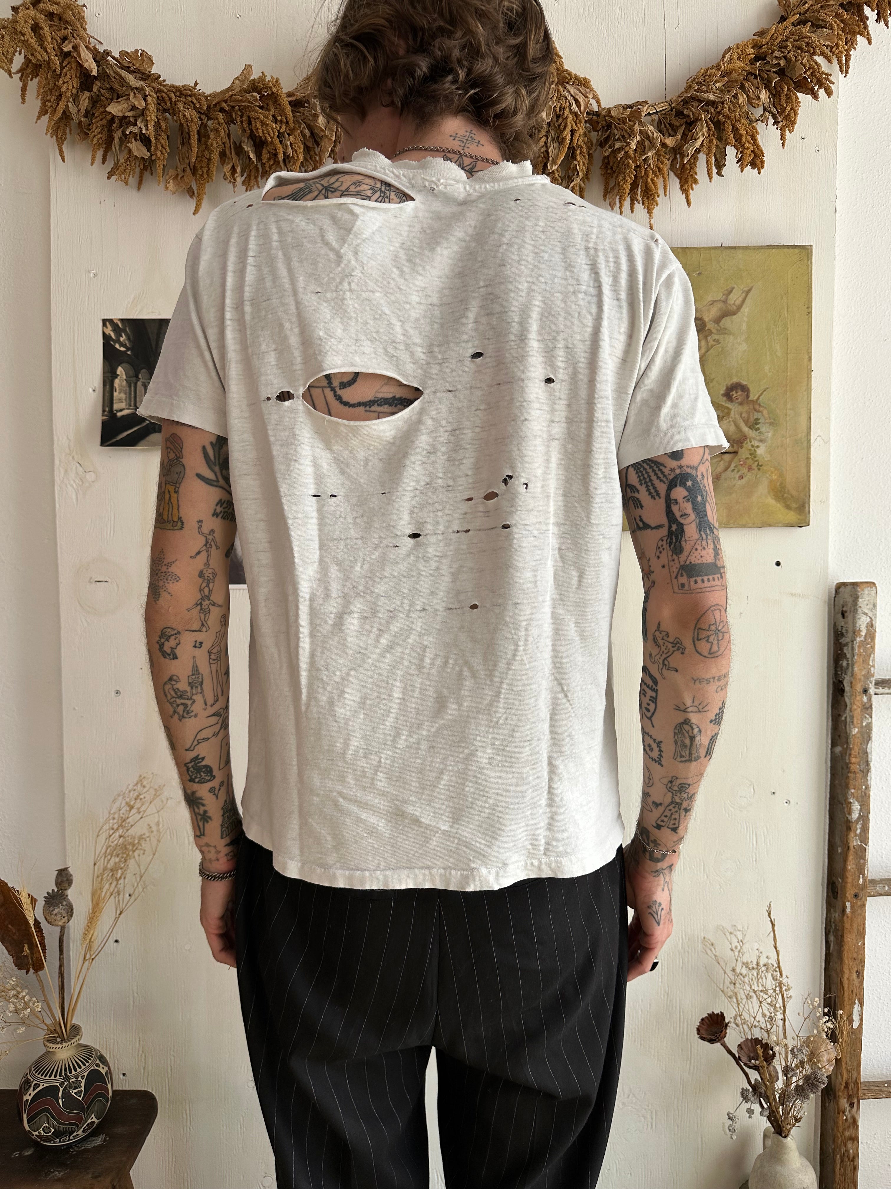 1980s Thrashed Hanes Beefy Tee (M)