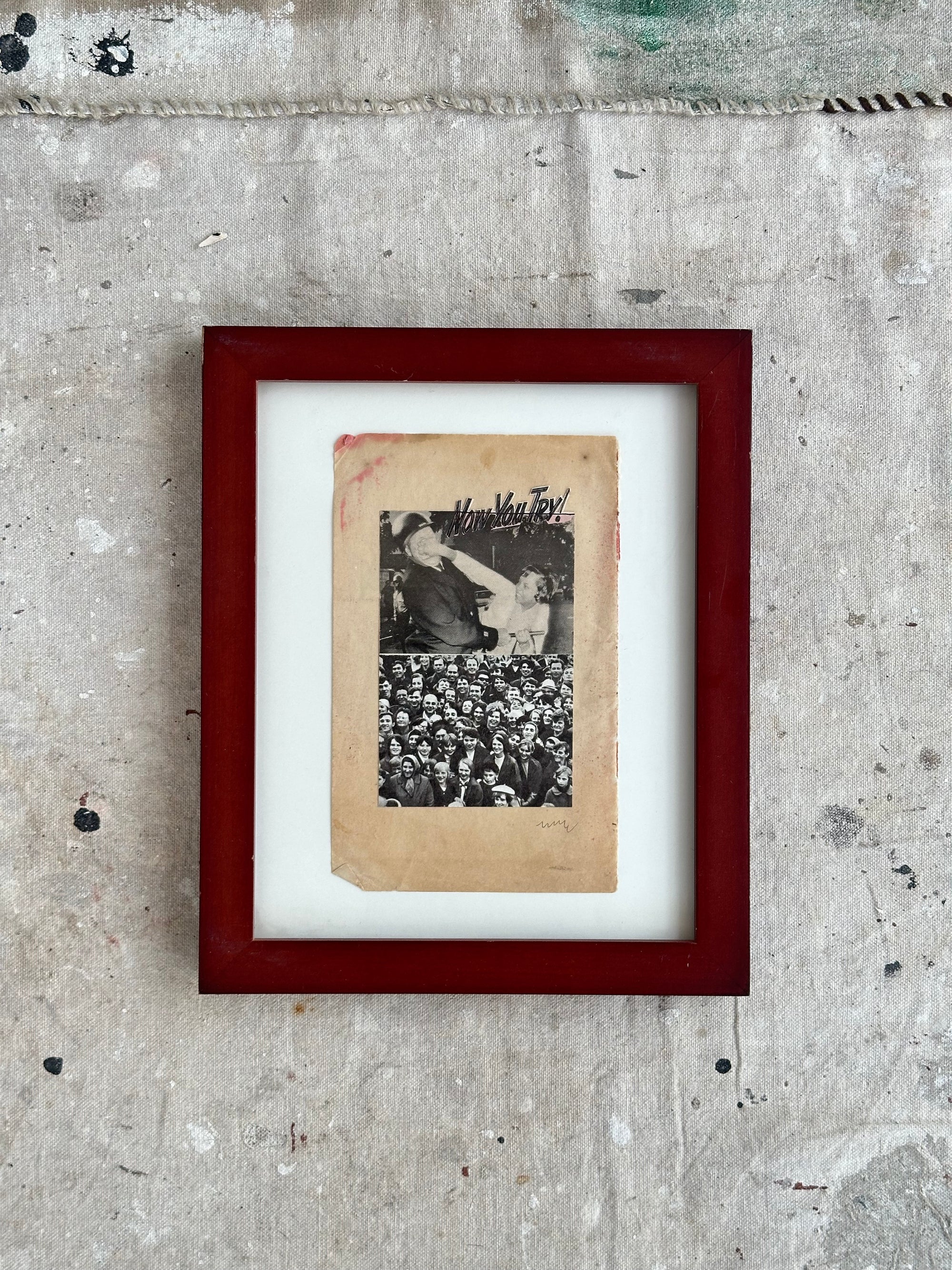 "Crowd Cheered" a Collage