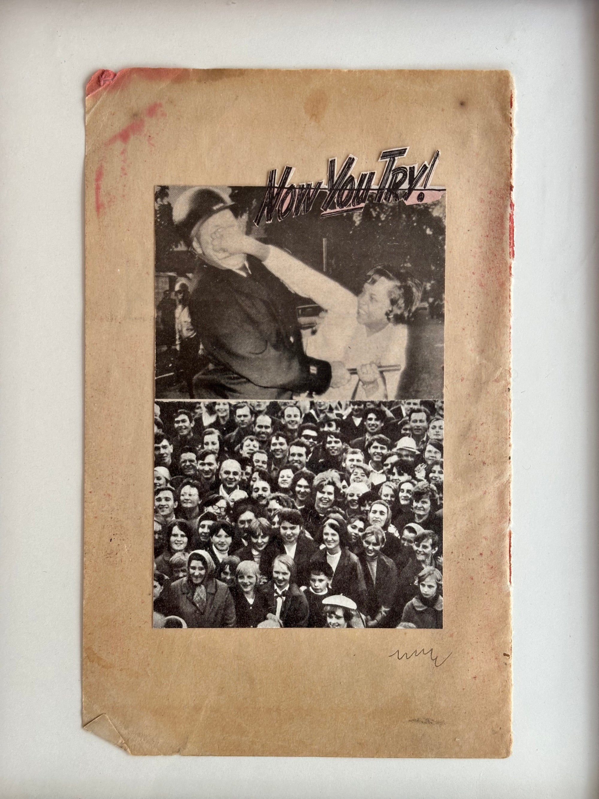 "Crowd Cheered" a Collage