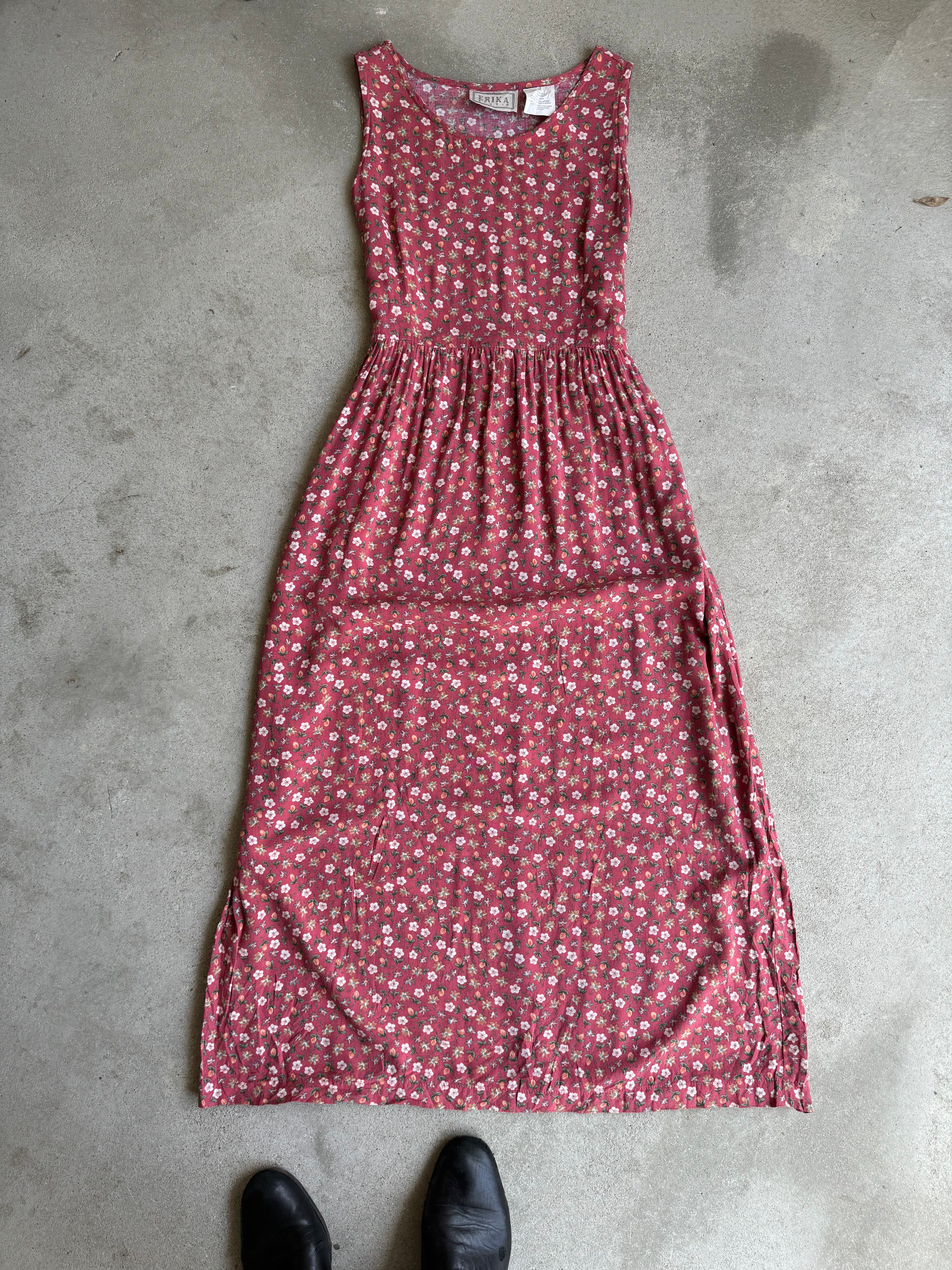 1990s Faded Blush Floral Slip (S/M)