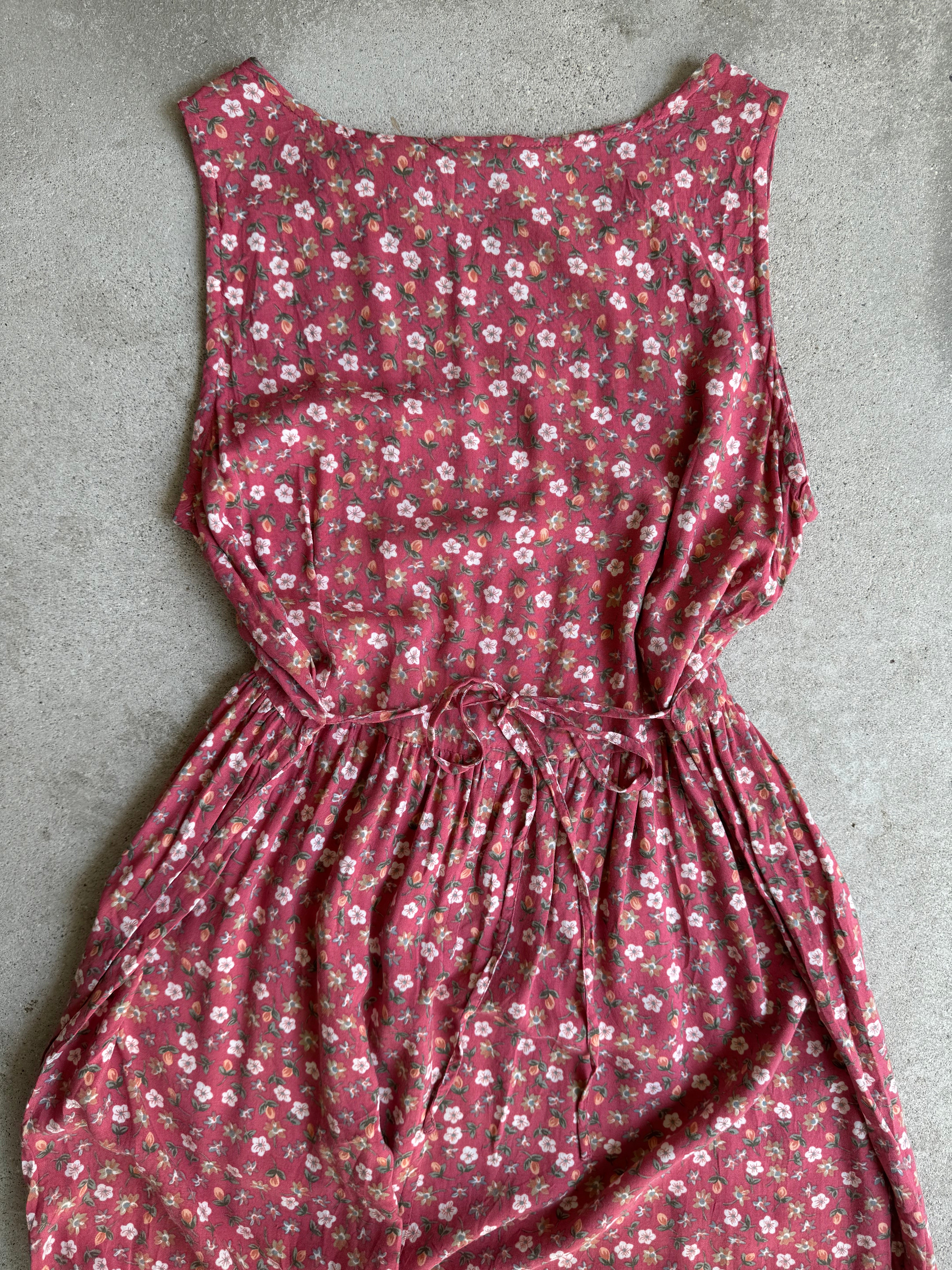 1990s Faded Blush Floral Slip (S/M)