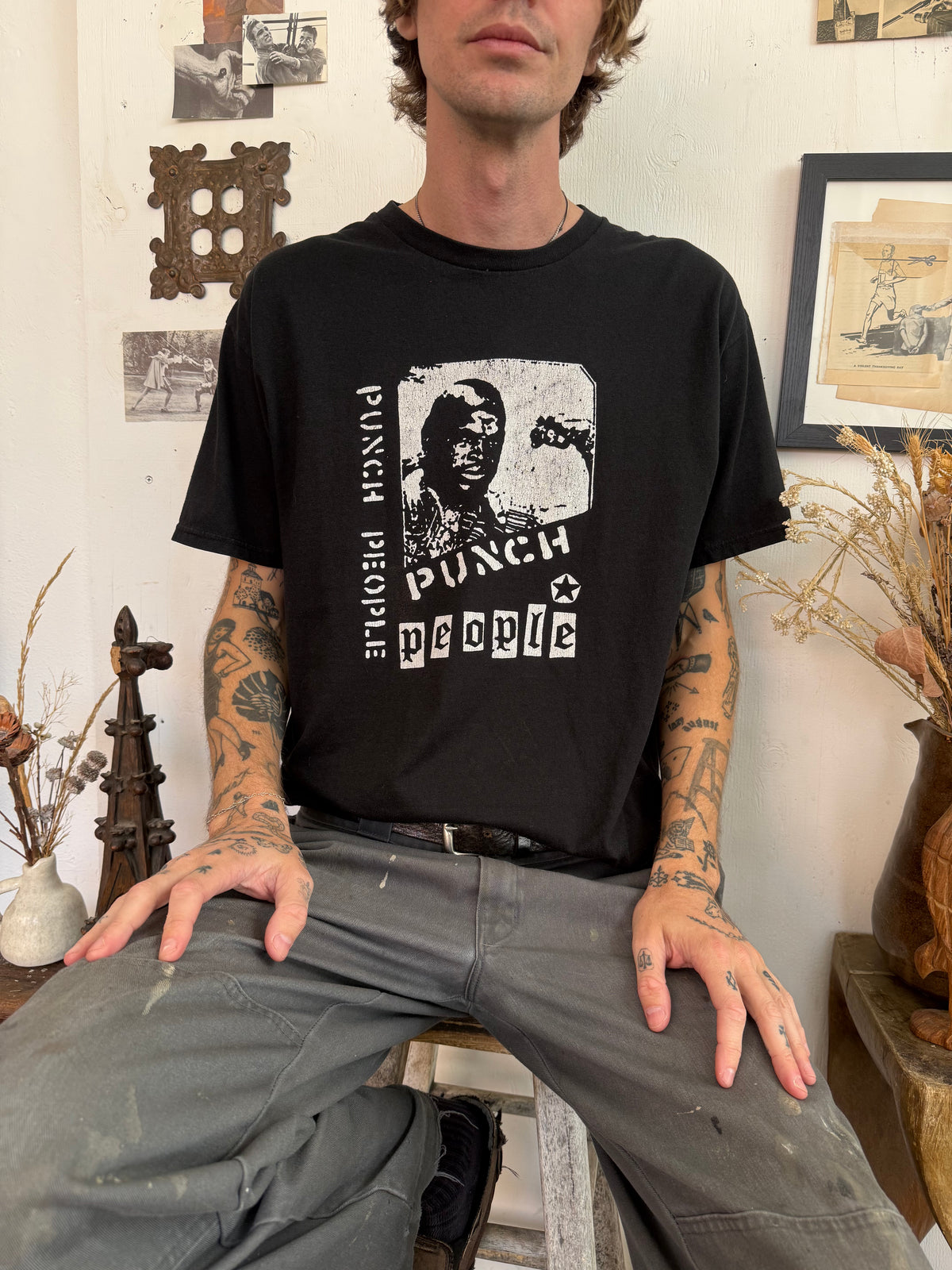 2000s Punch People Punch People Tee