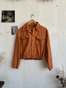 1980s Hand Embroidered Cropped Jacket (Boxy S)