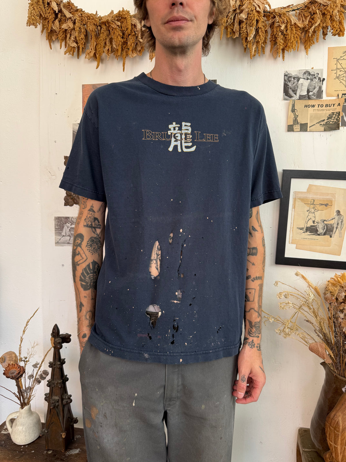 1990s Thrashed and Faded Bruce Lee Tee