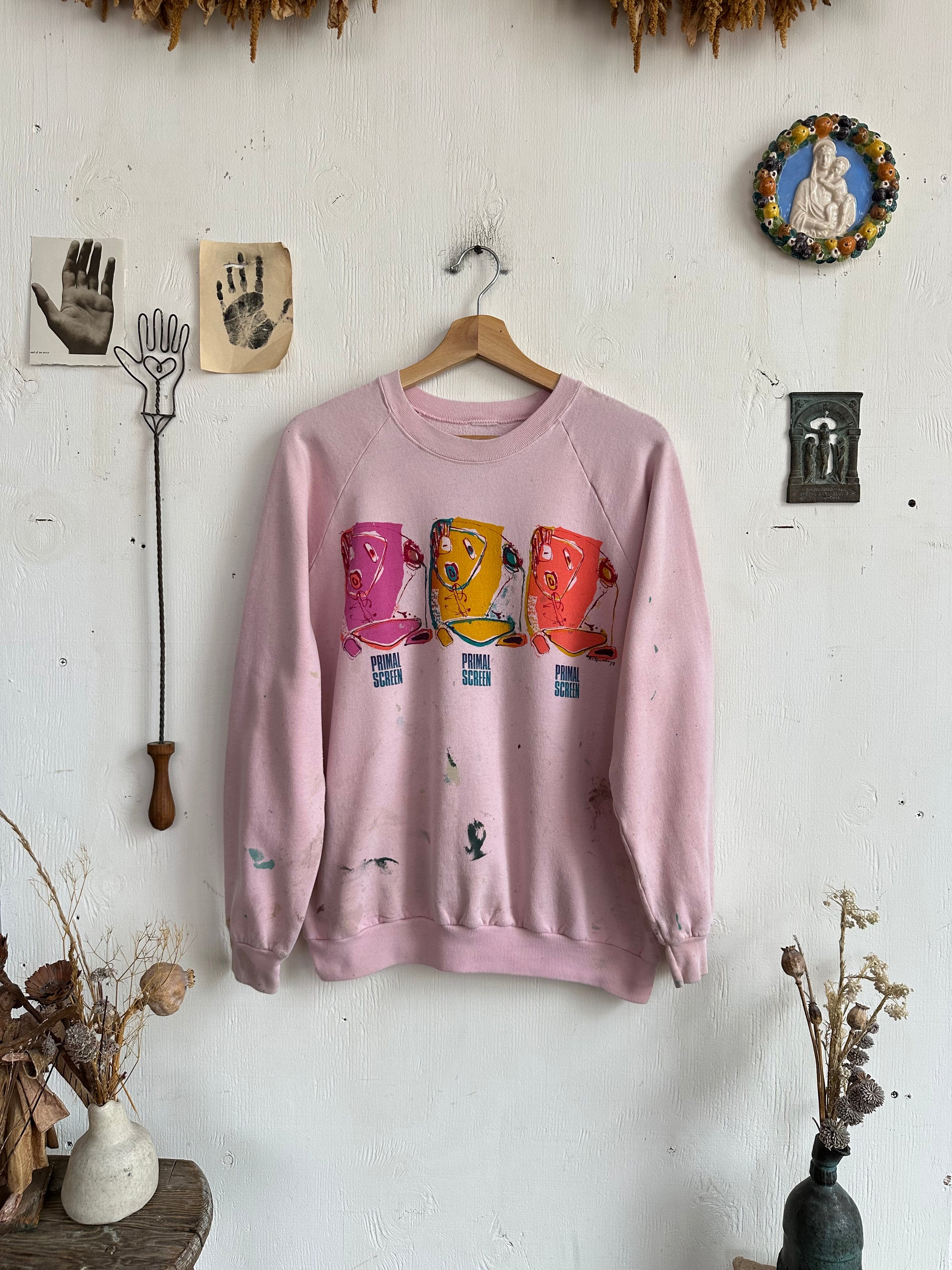 1990s Paint Stained Primal Screen Sweatshirt
