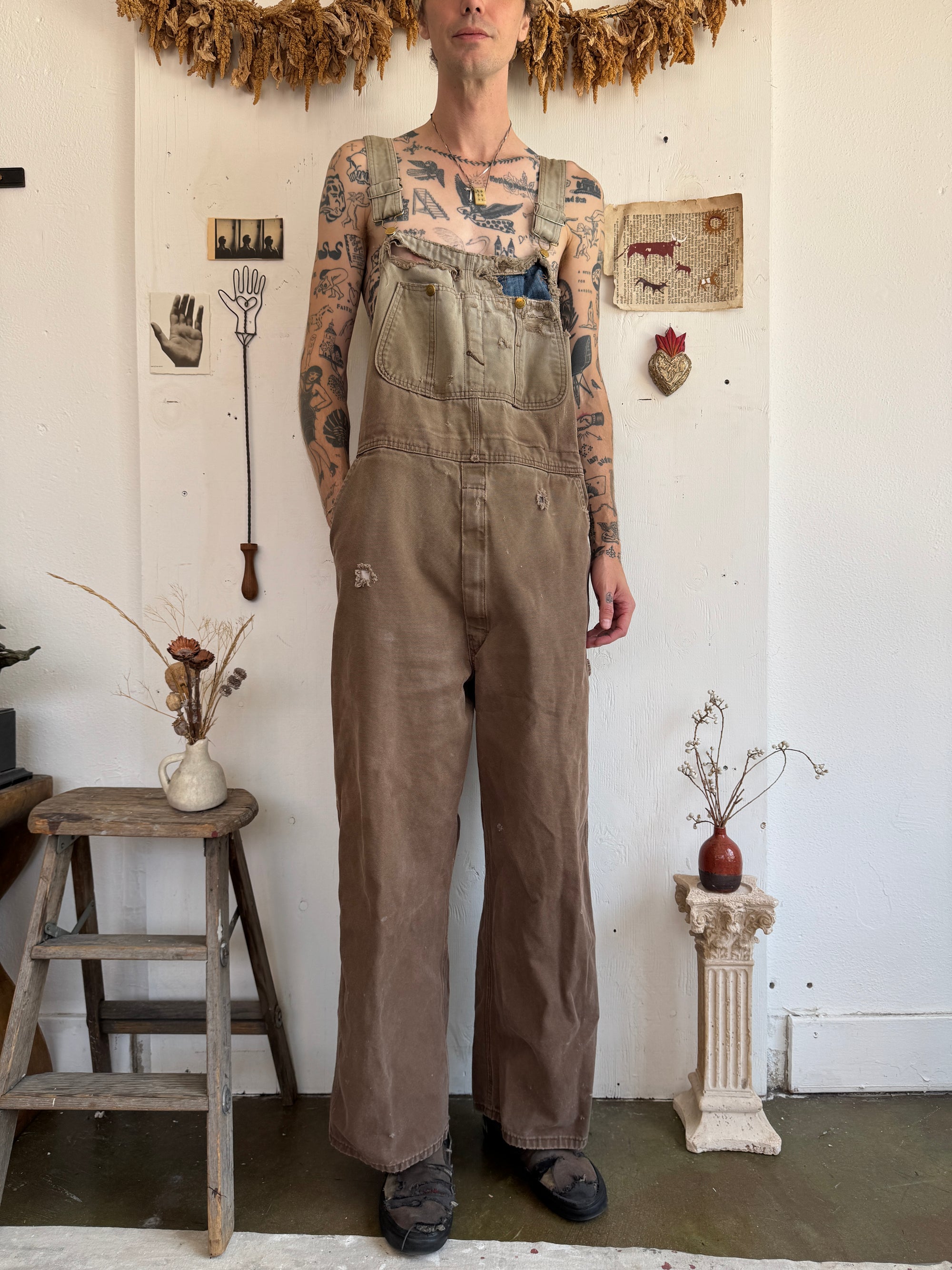 1990s Faded Thrashed Dickies Overalls