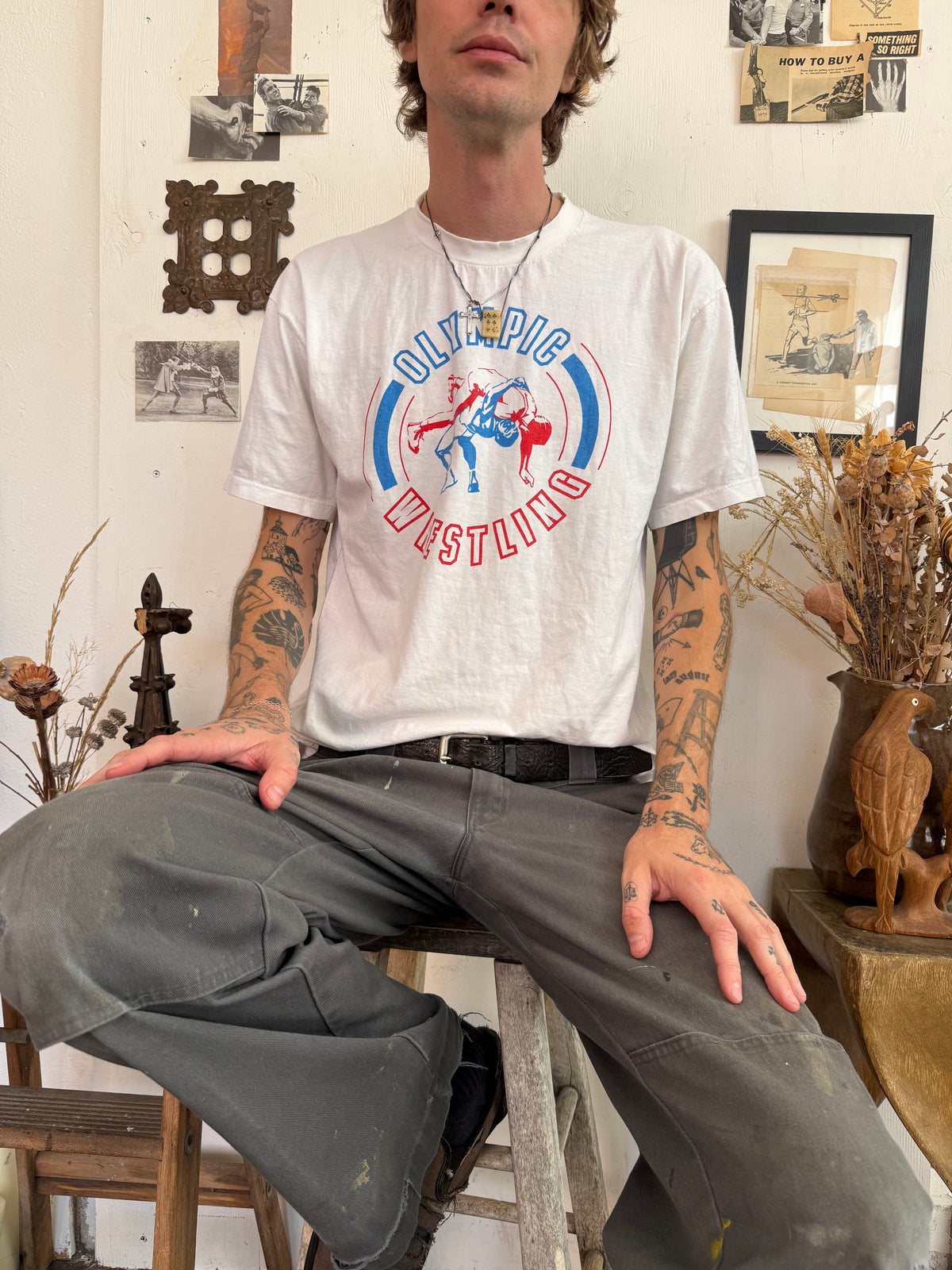 1990s Russian Team Olympic Wrestling Tee