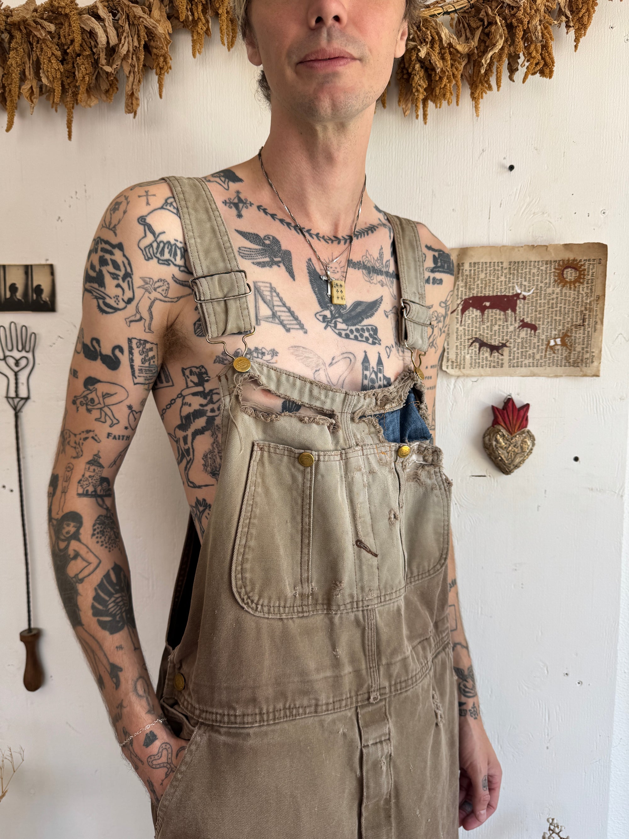 1990s Faded Thrashed Dickies Overalls
