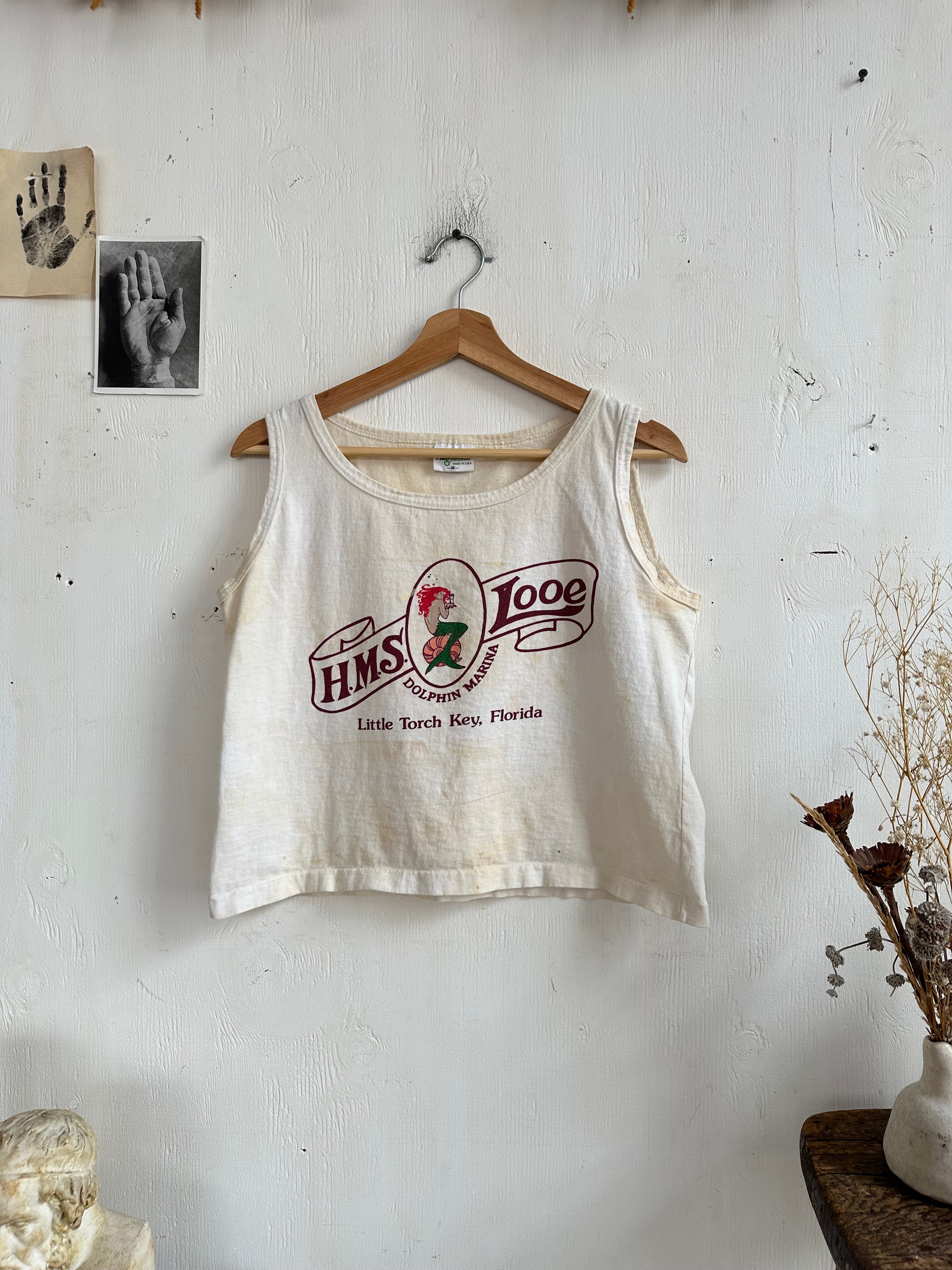 1990s Thrashed Mermaid Tank (Cropped M)