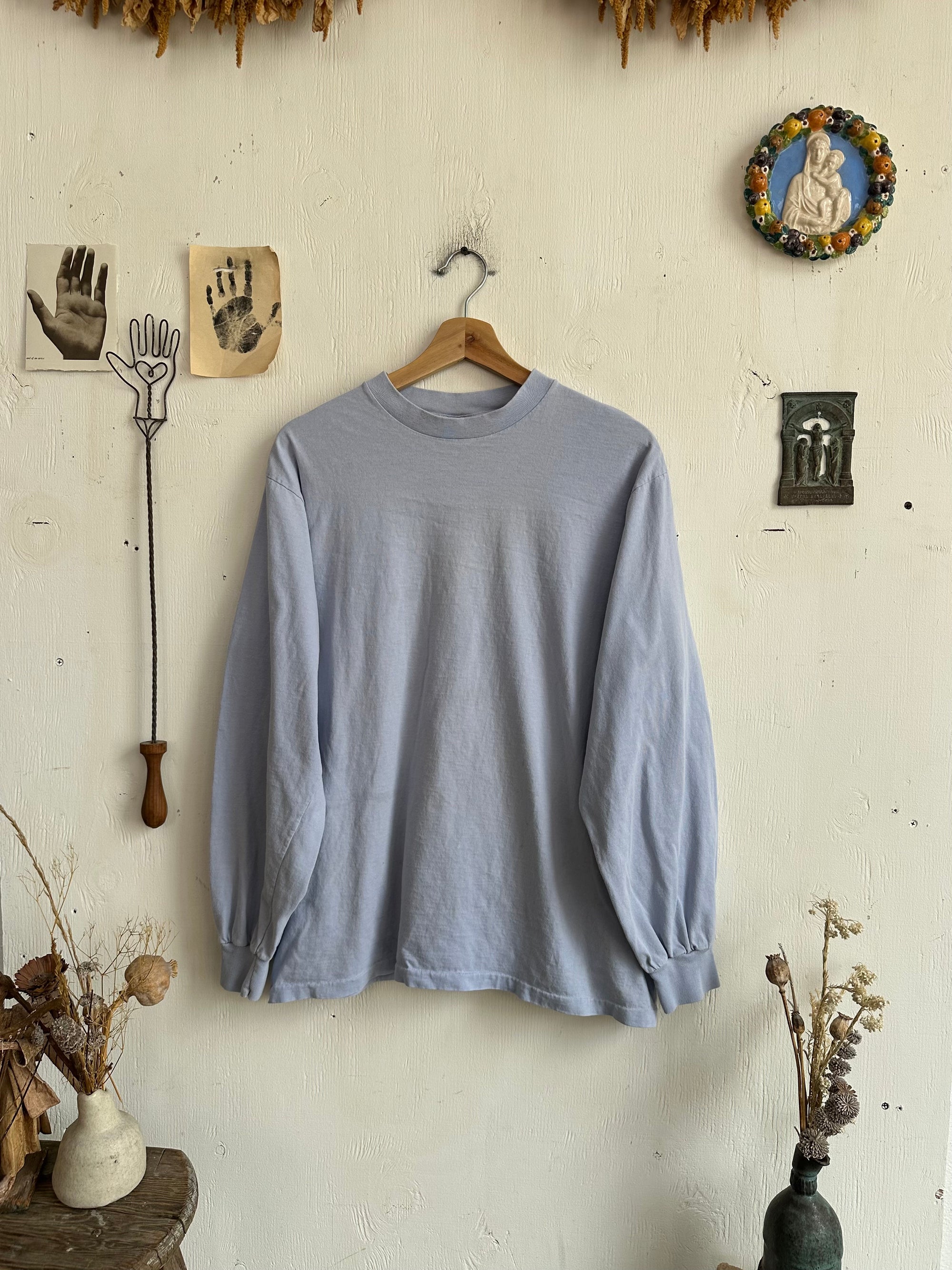 1990s Baby Blue Long Sleeve