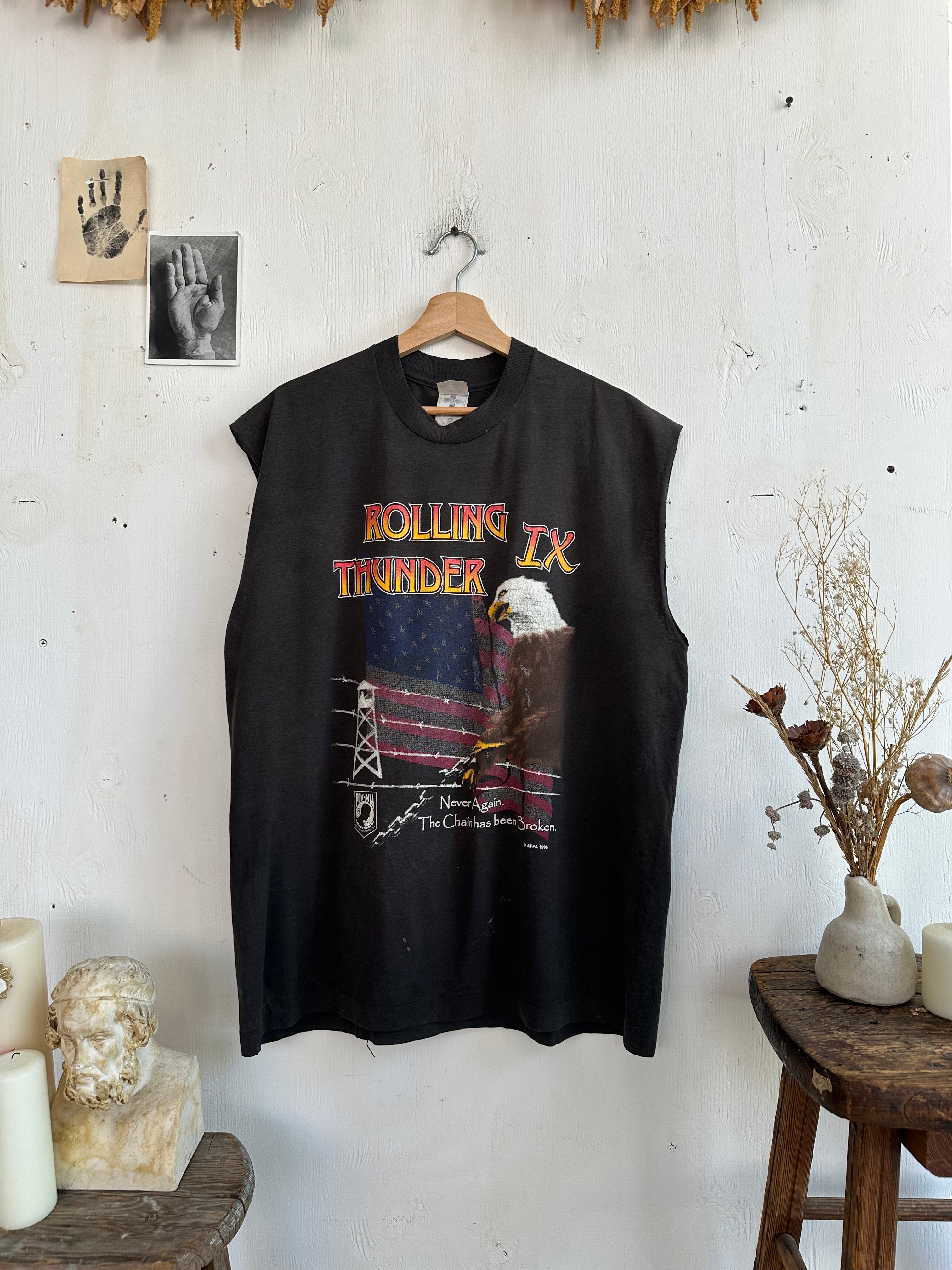 1996 Faded Rolling Thunder Muscle Tee (Boxy XL)