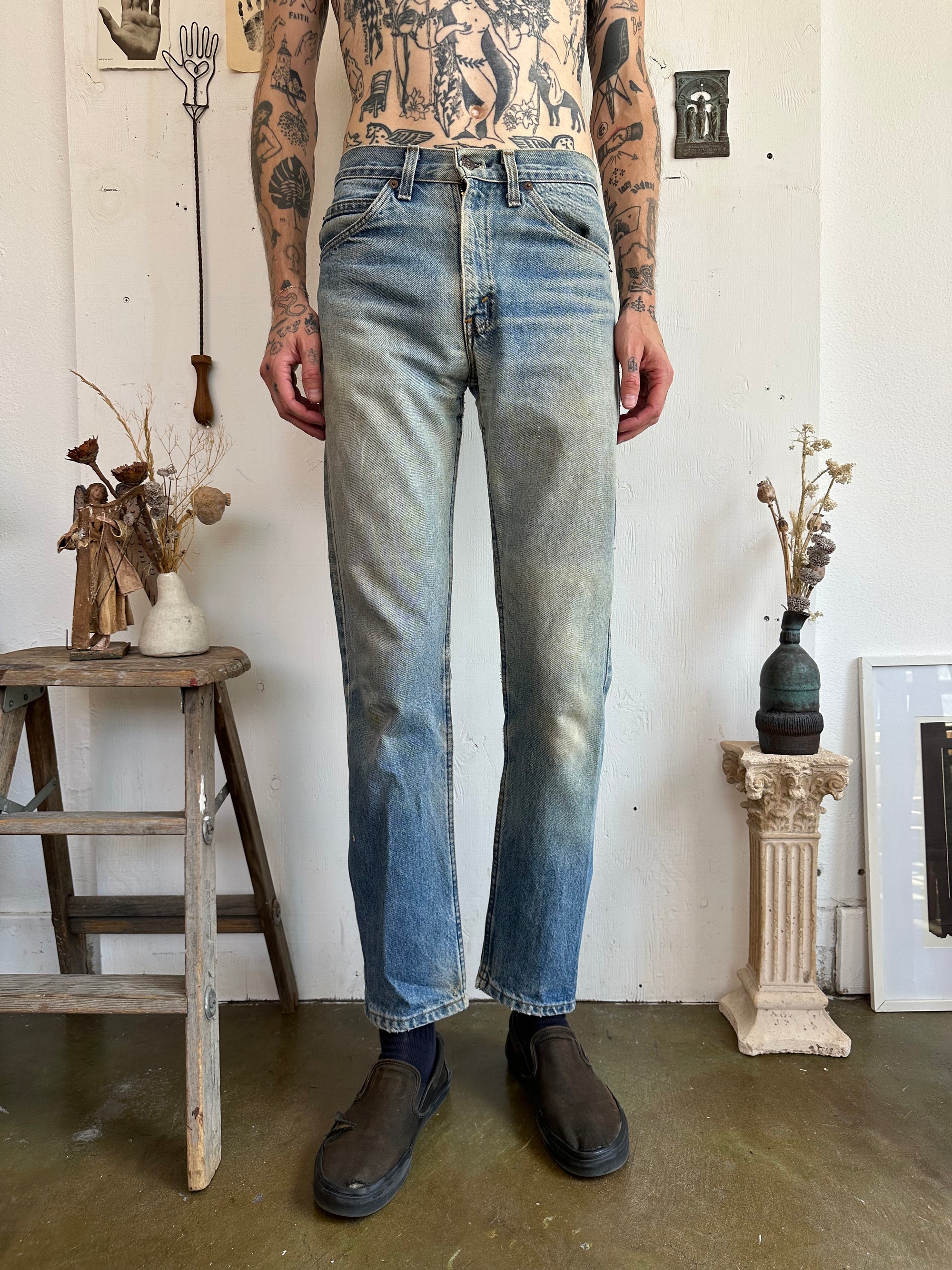 1980s Orange Tab Levis 505s