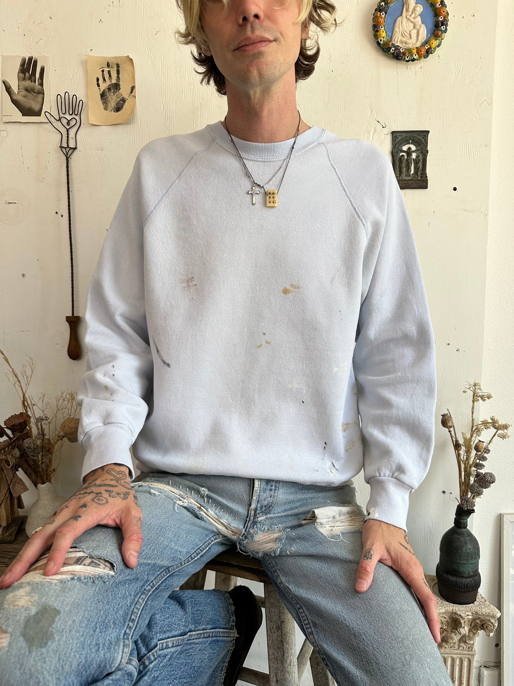 1980s Paint Stained Sweatshirt