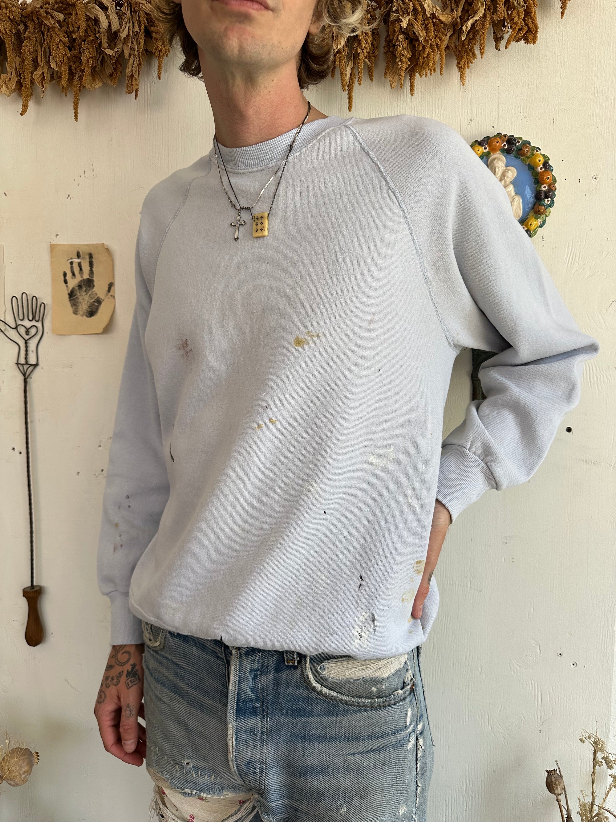 1980s Paint Stained Sweatshirt